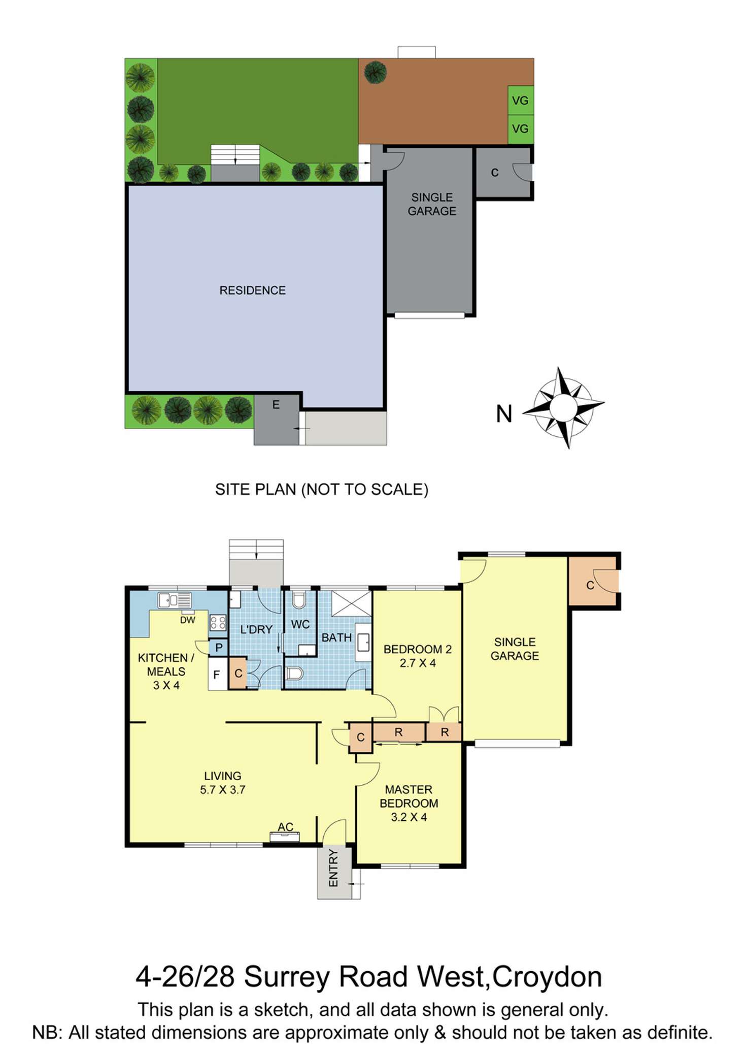 Floorplan of Homely unit listing, 4/26-28 Surrey Road West, Croydon VIC 3136
