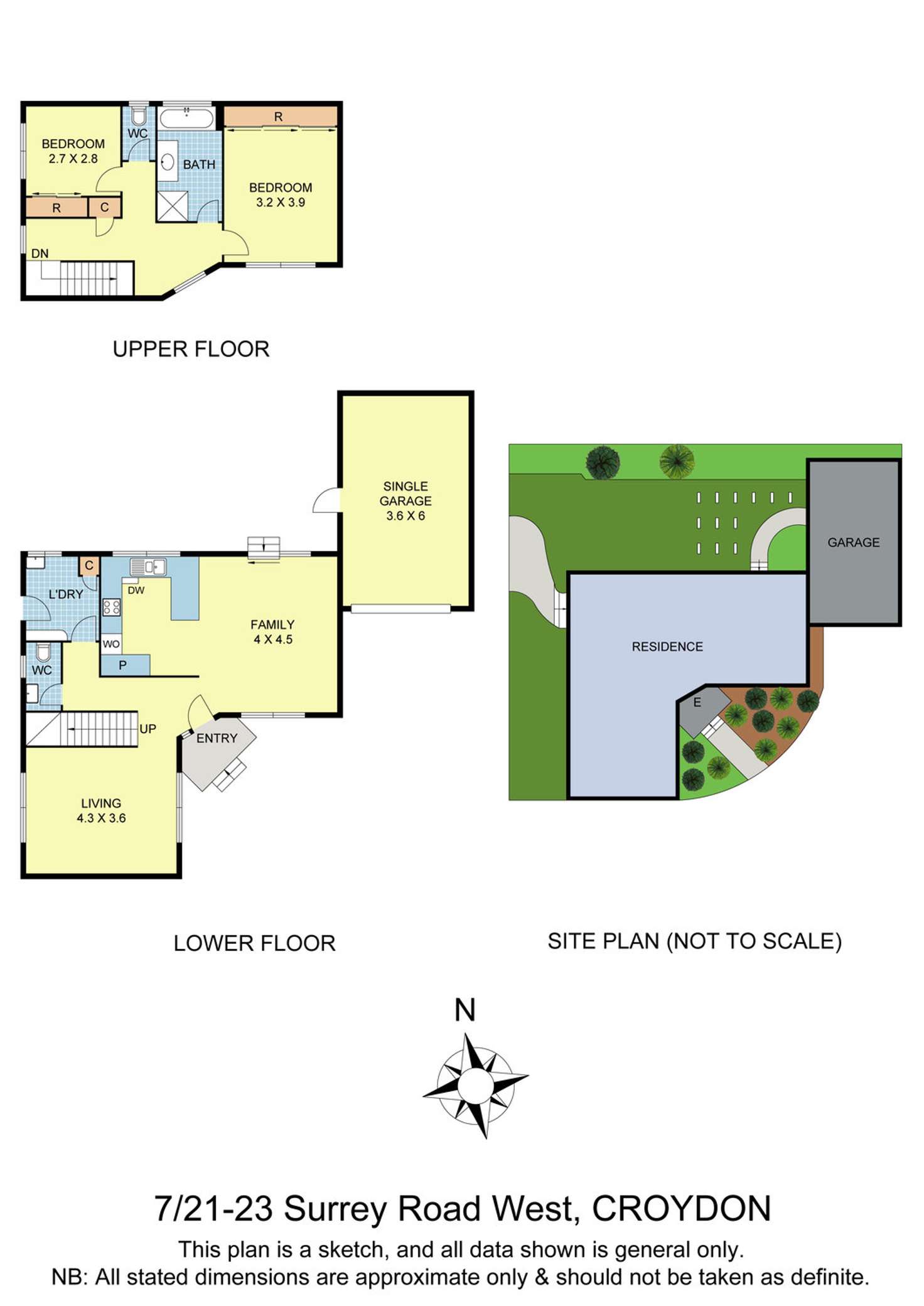 Floorplan of Homely townhouse listing, 7/21-23 Surrey Road West, Croydon VIC 3136