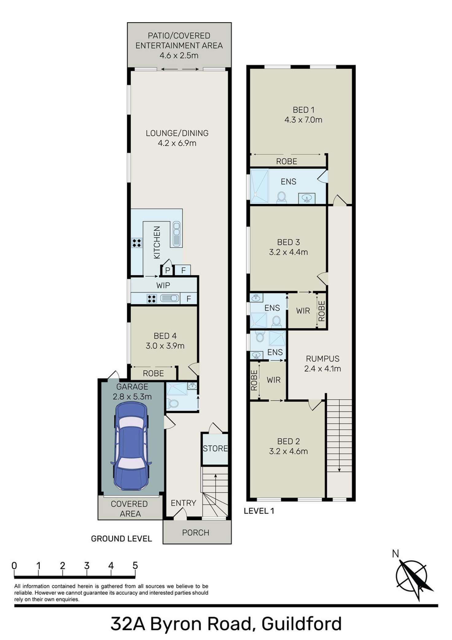 Floorplan of Homely house listing, 32A Byron Road, Guildford NSW 2161