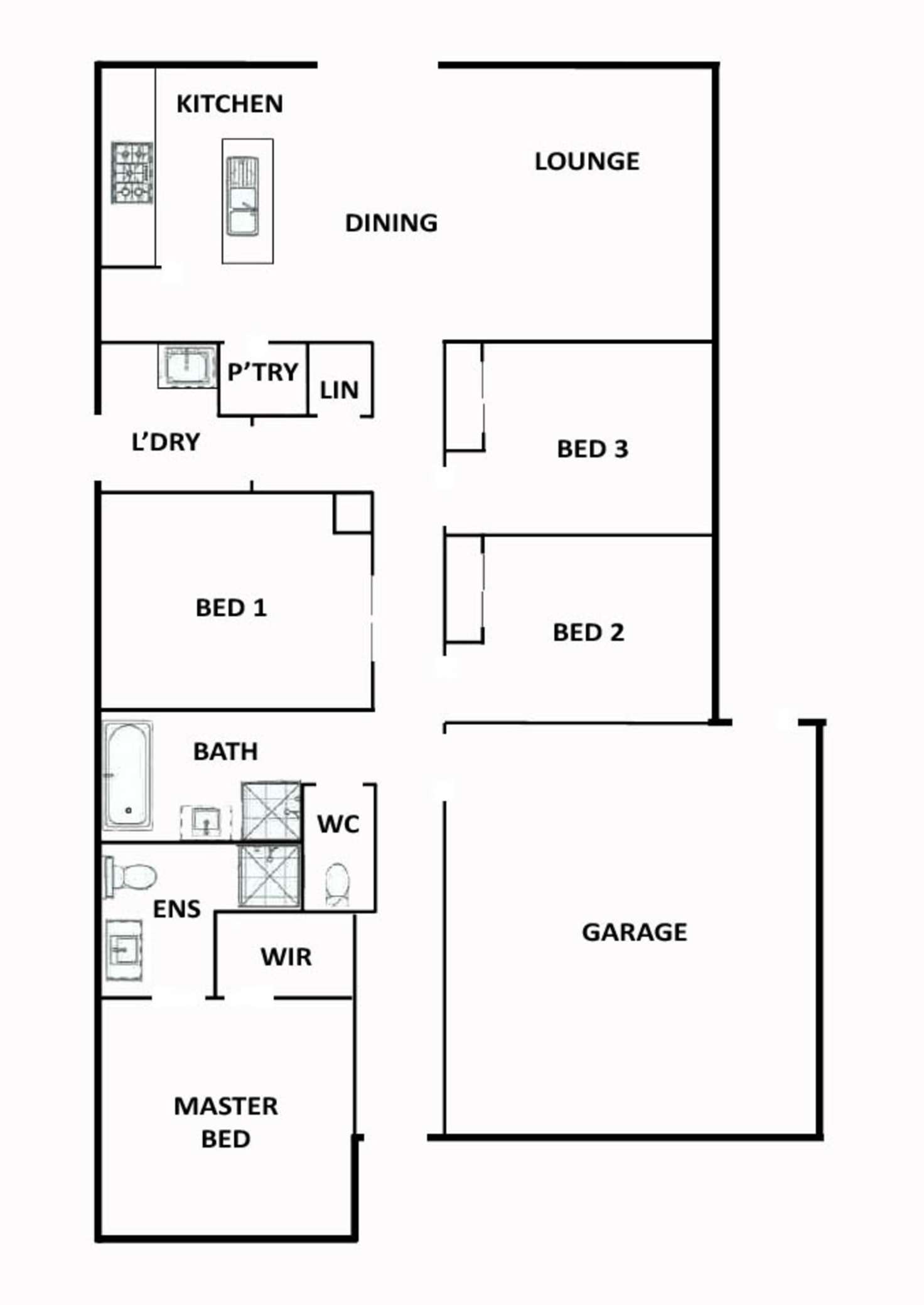 Floorplan of Homely house listing, 67 Perry Road, Werribee VIC 3030