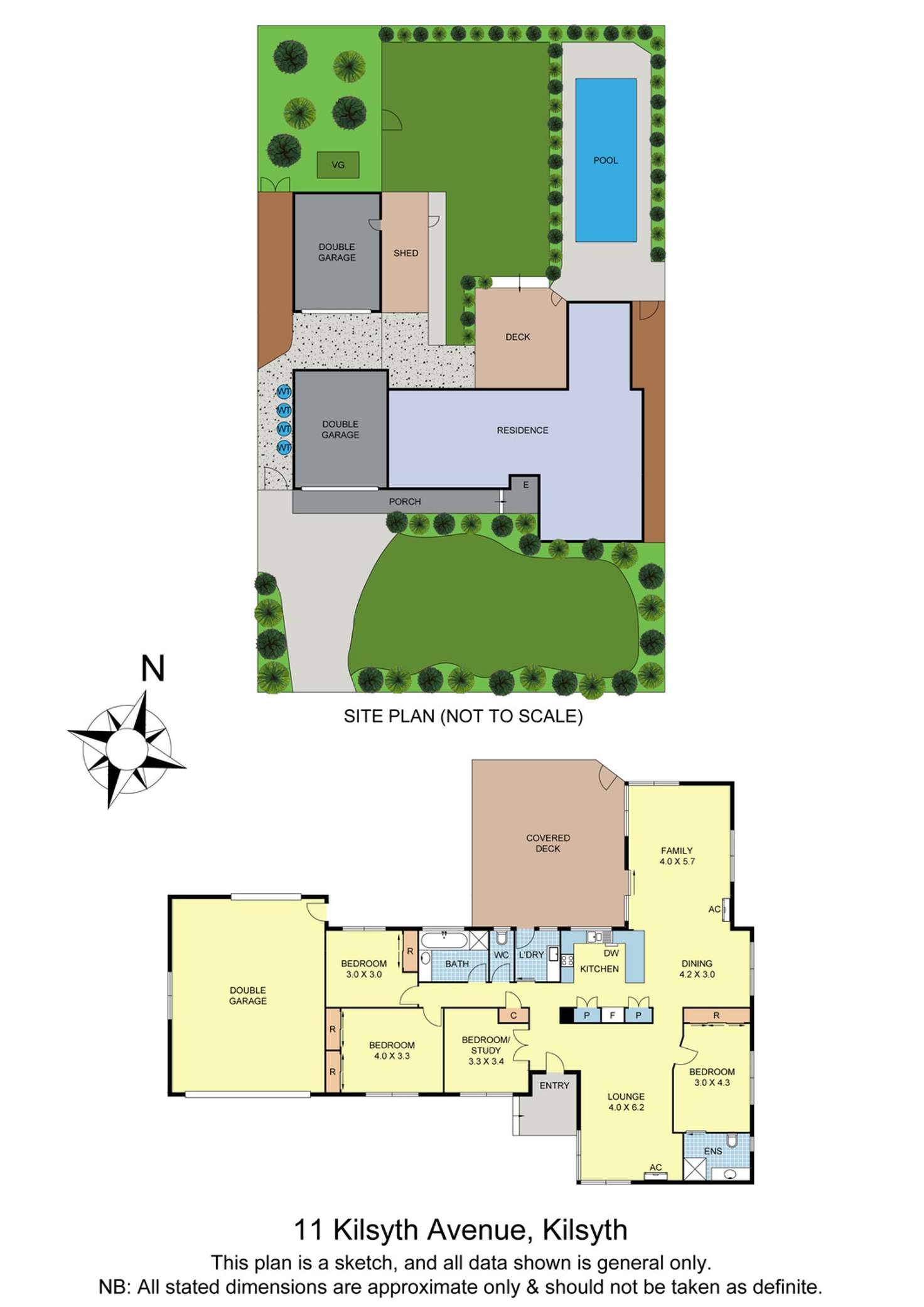 Floorplan of Homely house listing, 11 Kilsyth Avenue, Kilsyth VIC 3137