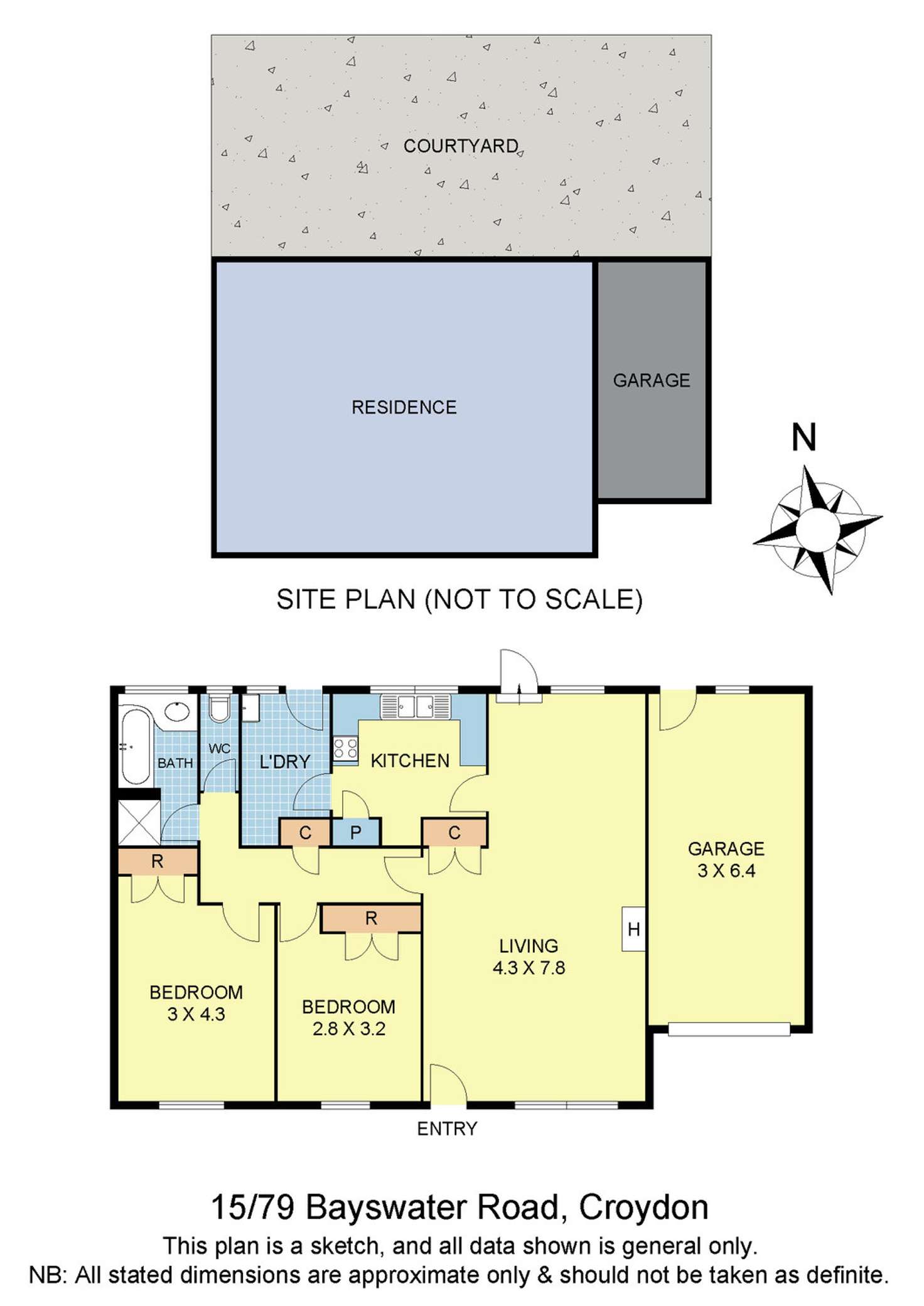 Floorplan of Homely unit listing, 15/79 Bayswater Road, Croydon VIC 3136