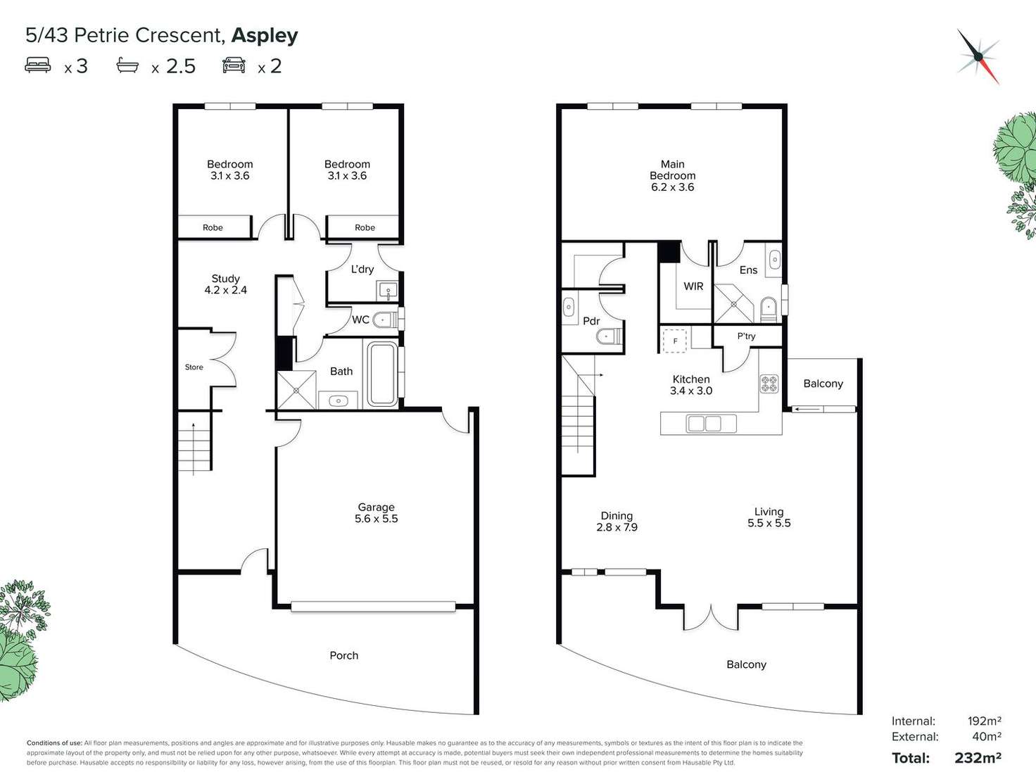 Floorplan of Homely townhouse listing, 5/43 Petrie Crescent, Aspley QLD 4034