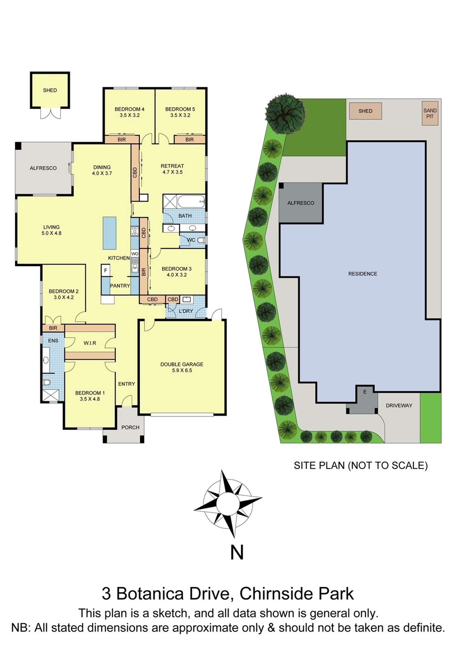 Floorplan of Homely house listing, 3 Botanica Drive, Chirnside Park VIC 3116