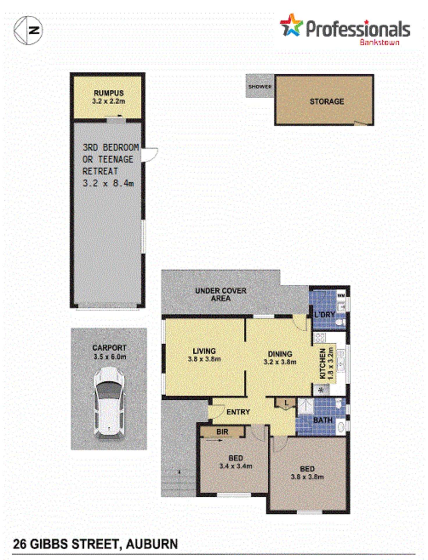 Floorplan of Homely house listing, 26 Gibbs Street, Auburn NSW 2144