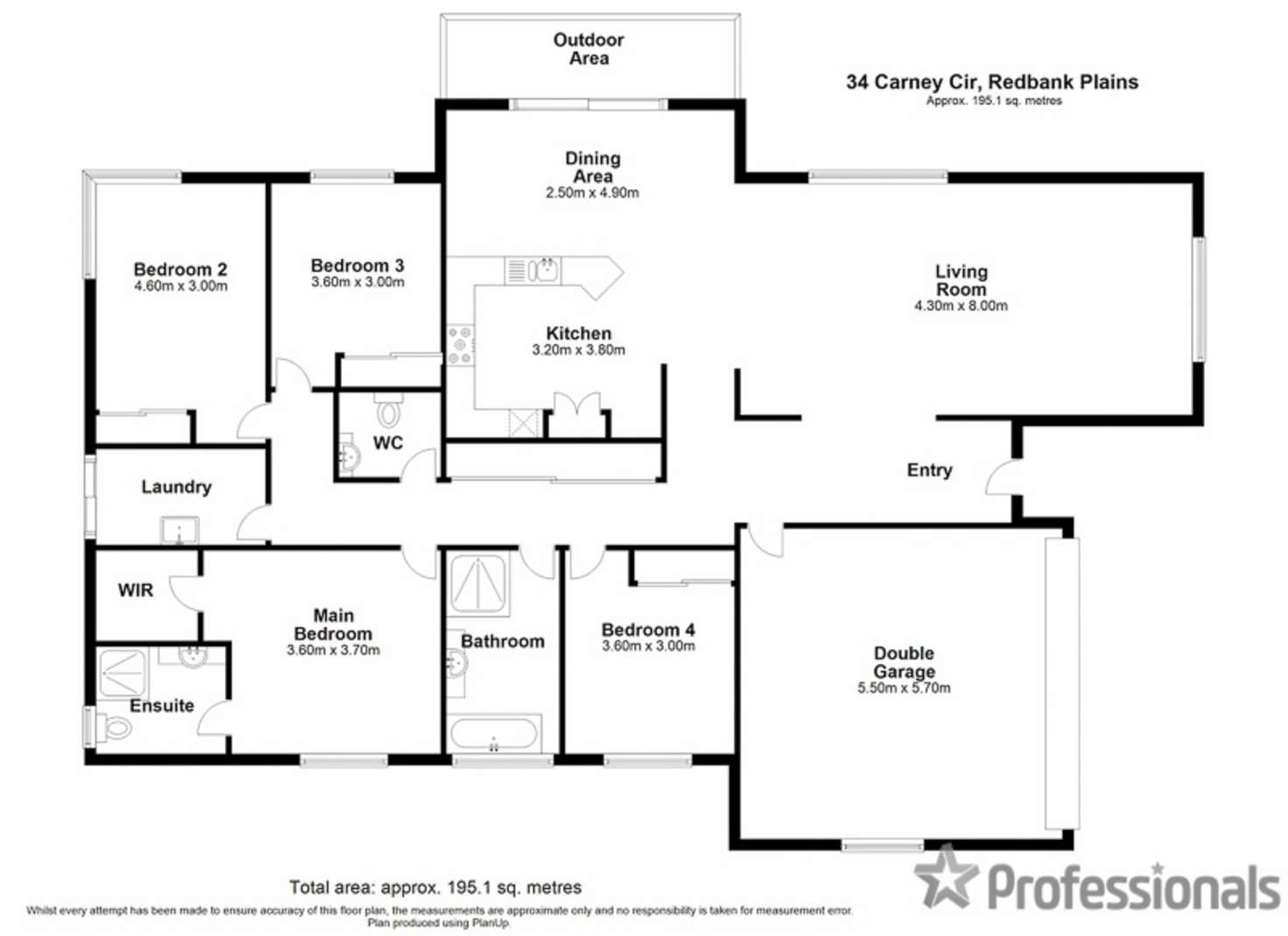 Floorplan of Homely house listing, 34 Carney Circuit, Redbank Plains QLD 4301