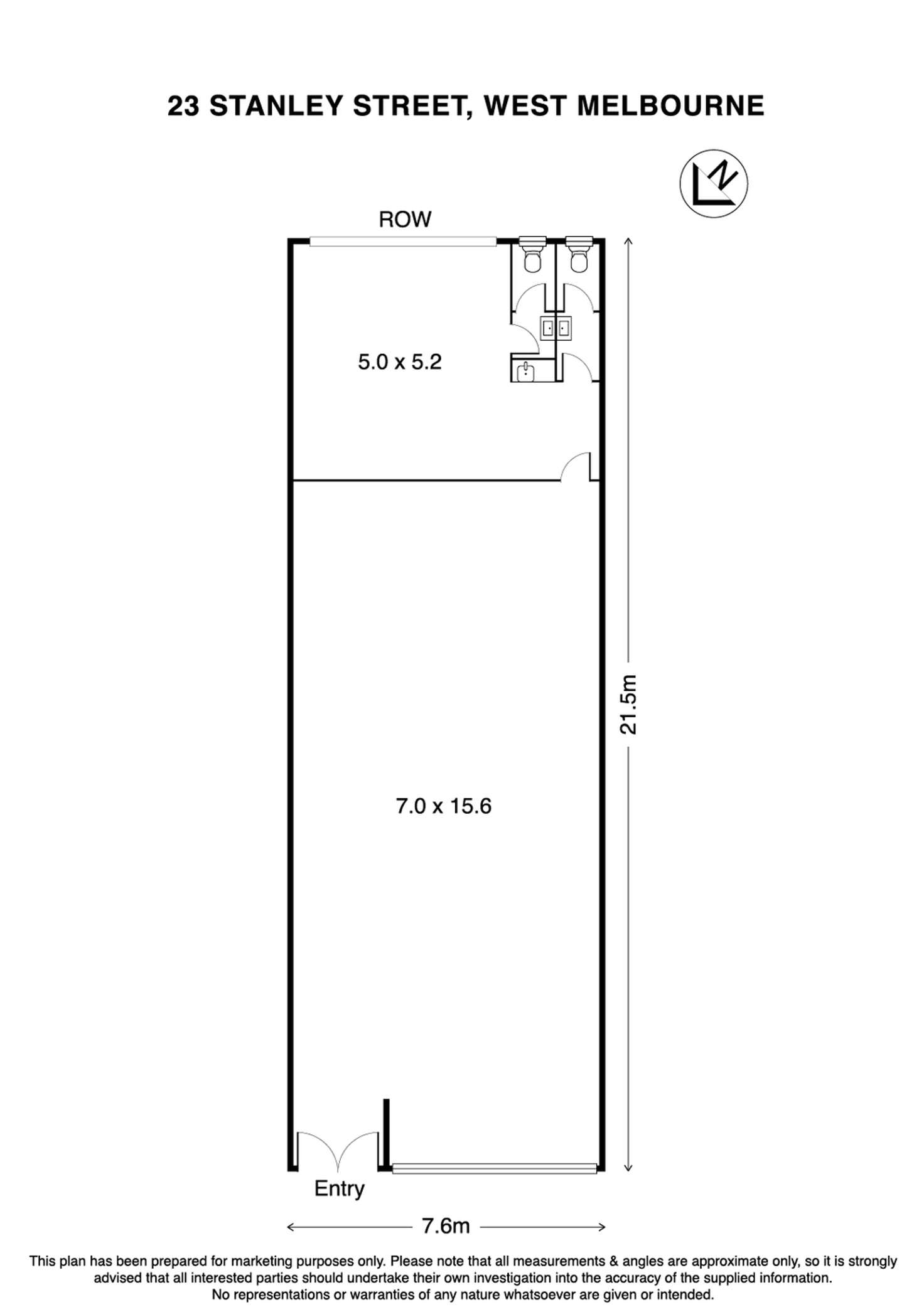 Floorplan of Homely warehouse listing, 21-23 Stanley Street, West Melbourne VIC 3003