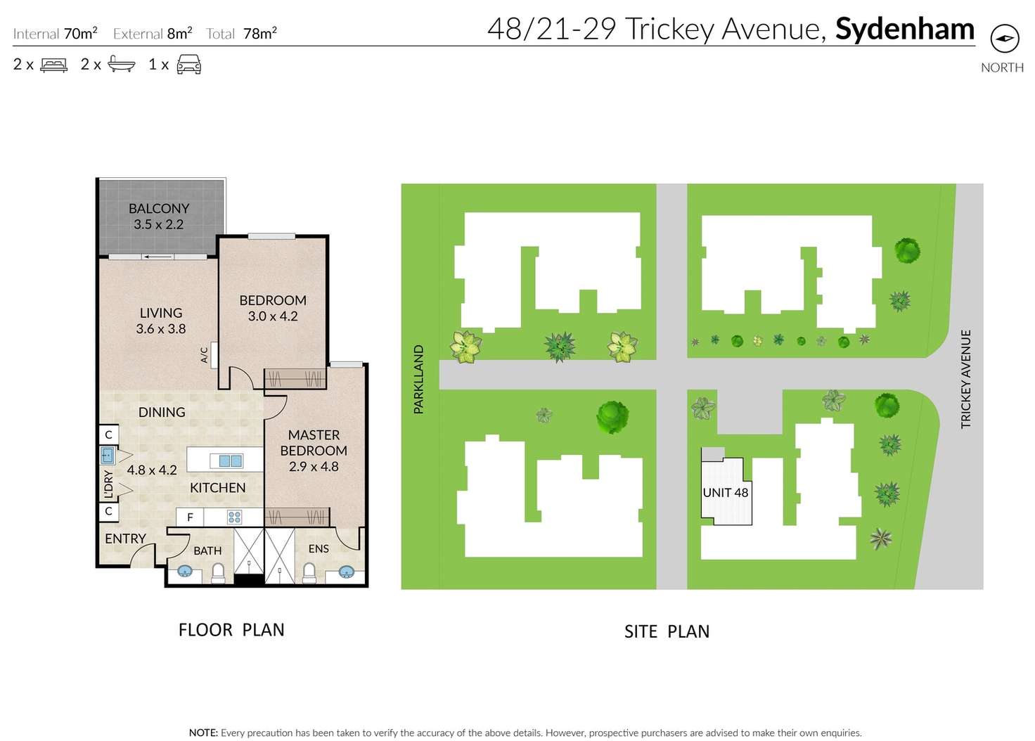 Floorplan of Homely apartment listing, 48/21-29 Trickey Avenue, Sydenham VIC 3037