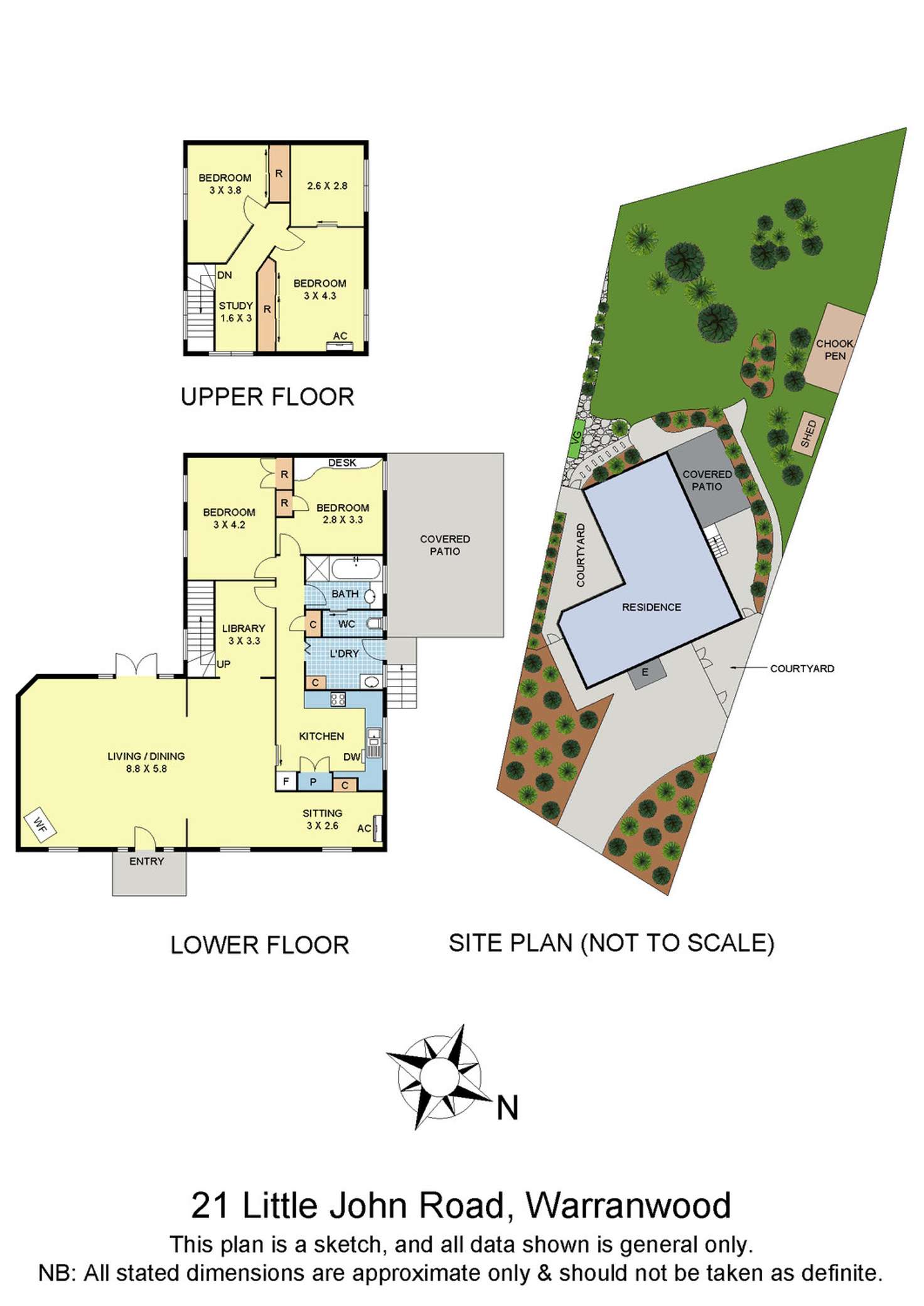 Floorplan of Homely house listing, 21 Little John Road, Warranwood VIC 3134