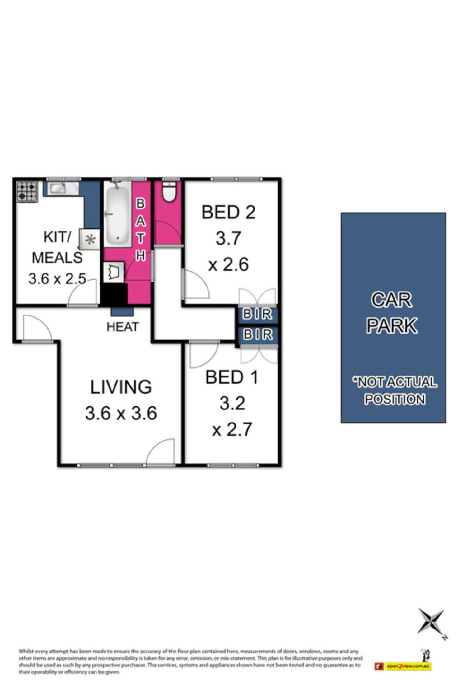 Floorplan of Homely flat listing, 9/23 Eldridge Street, Footscray VIC 3011