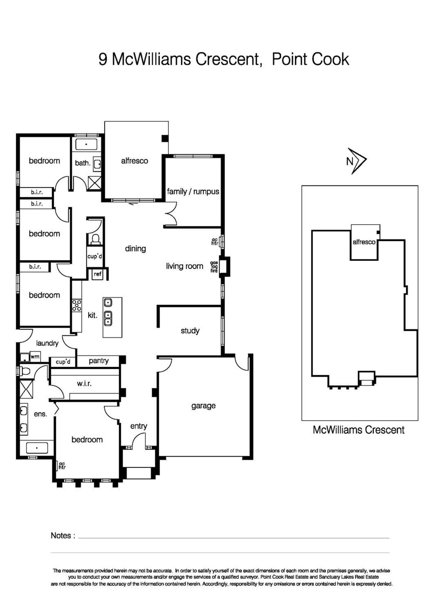 Floorplan of Homely house listing, 9 McWilliams Crescent, Point Cook VIC 3030