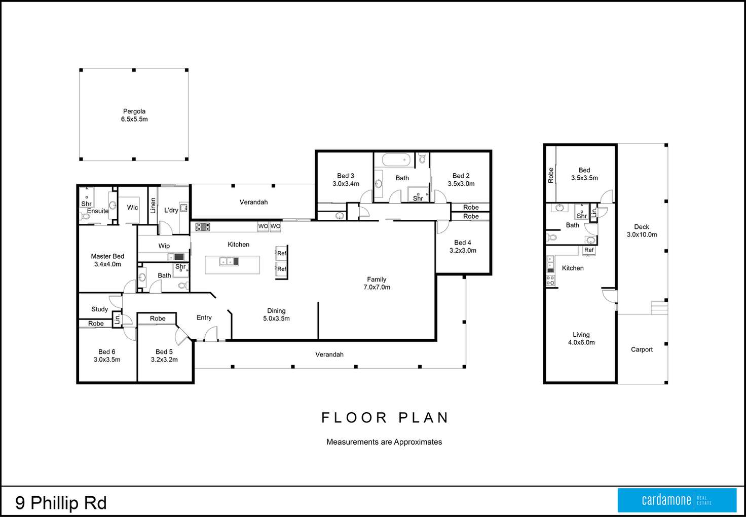 Floorplan of Homely acreageSemiRural listing, 9 Phillip Road, Nathalia VIC 3638