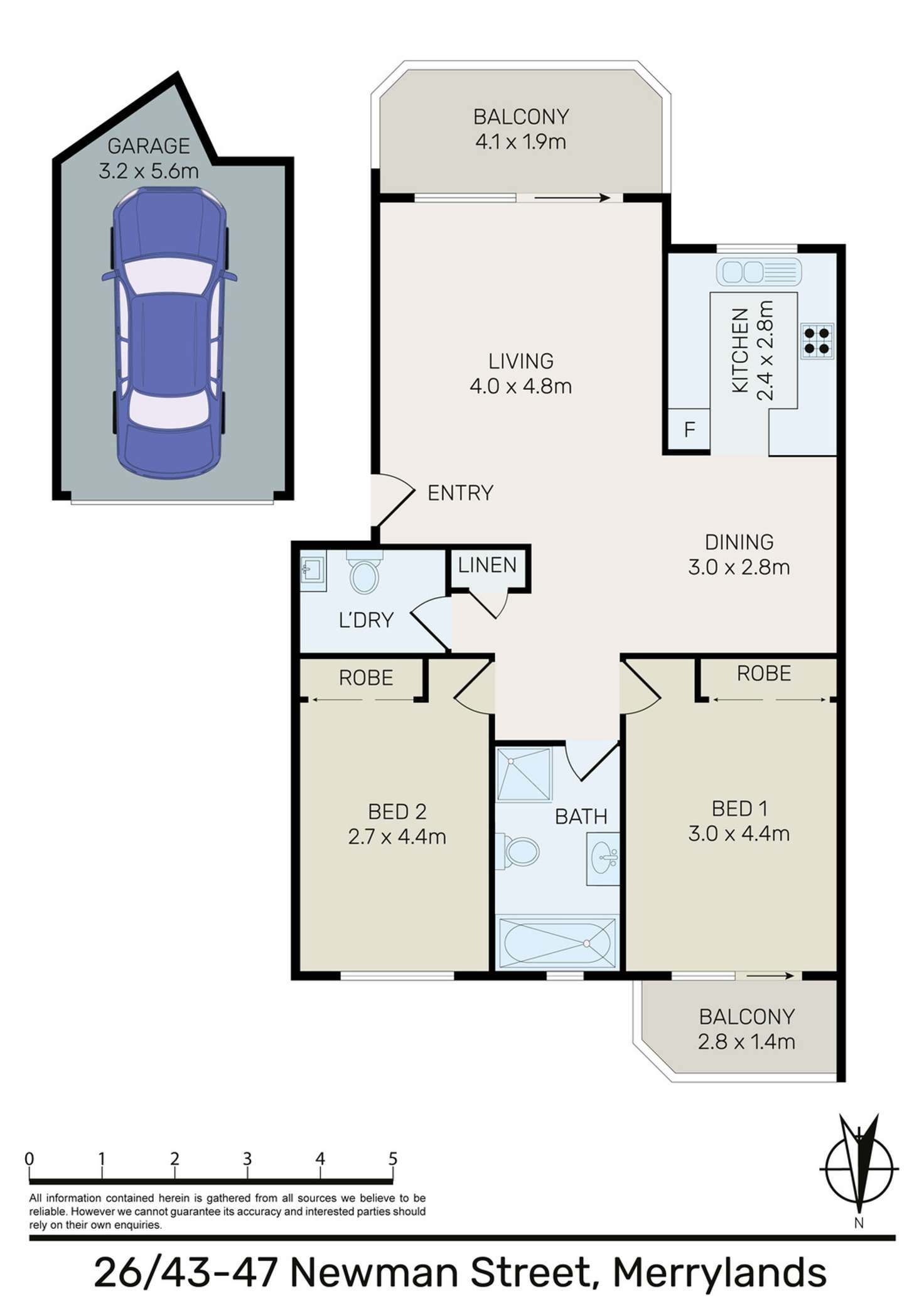 Floorplan of Homely apartment listing, 26/43-47 Newman Street, Merrylands NSW 2160