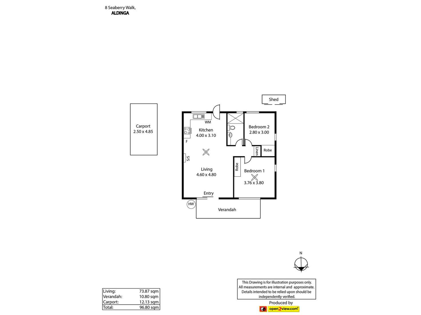 Floorplan of Homely house listing, 8 Seaberry Walk, Aldinga SA 5173