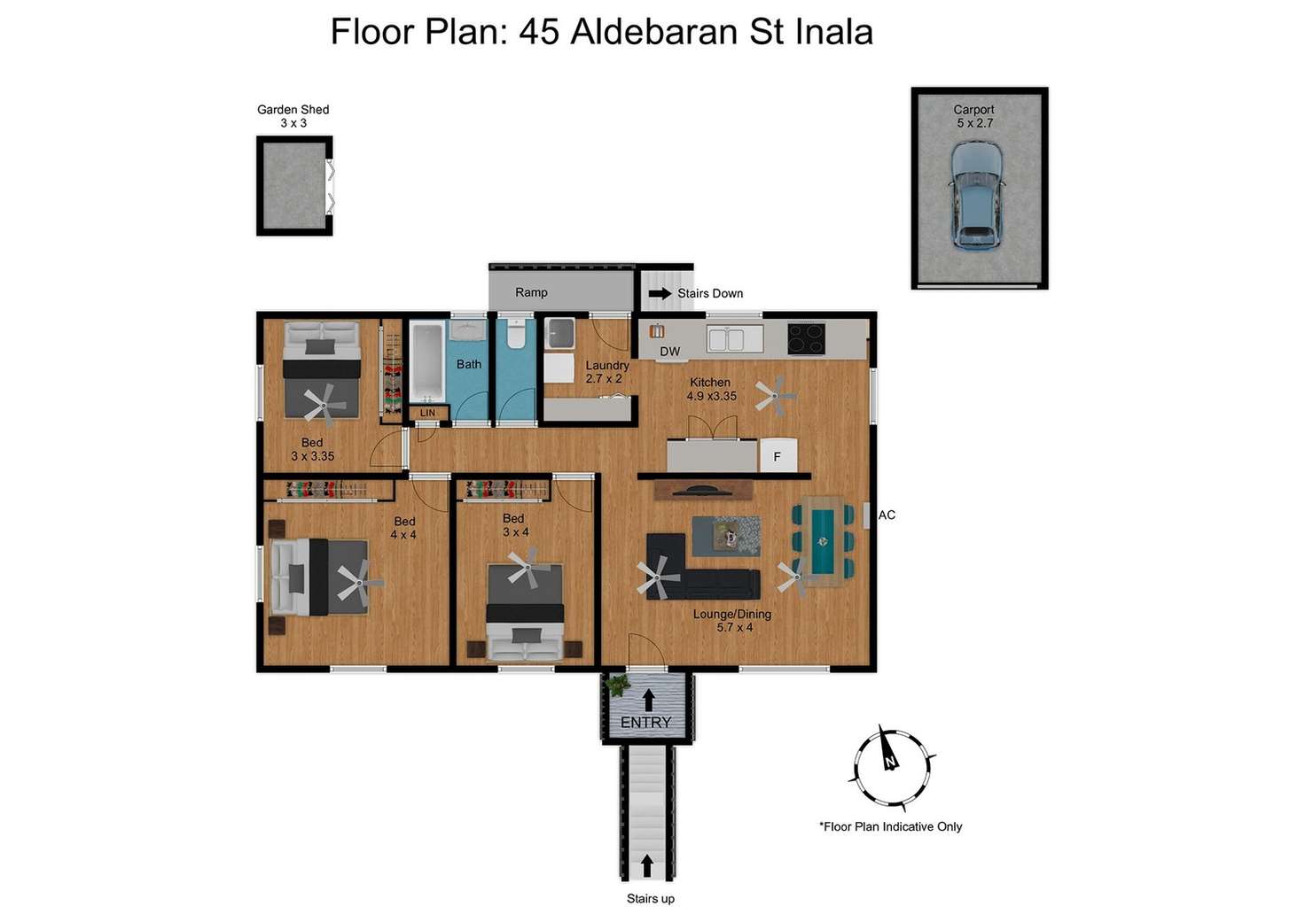 Floorplan of Homely house listing, 45 Aldebaran Street, Inala QLD 4077