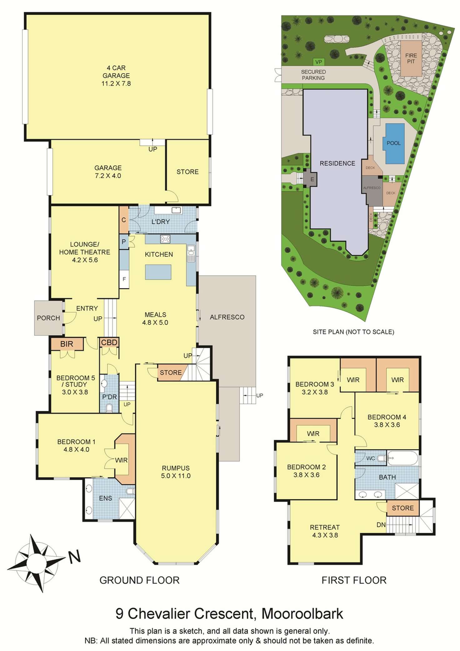 Floorplan of Homely house listing, 9 Chevalier Crescent, Mooroolbark VIC 3138