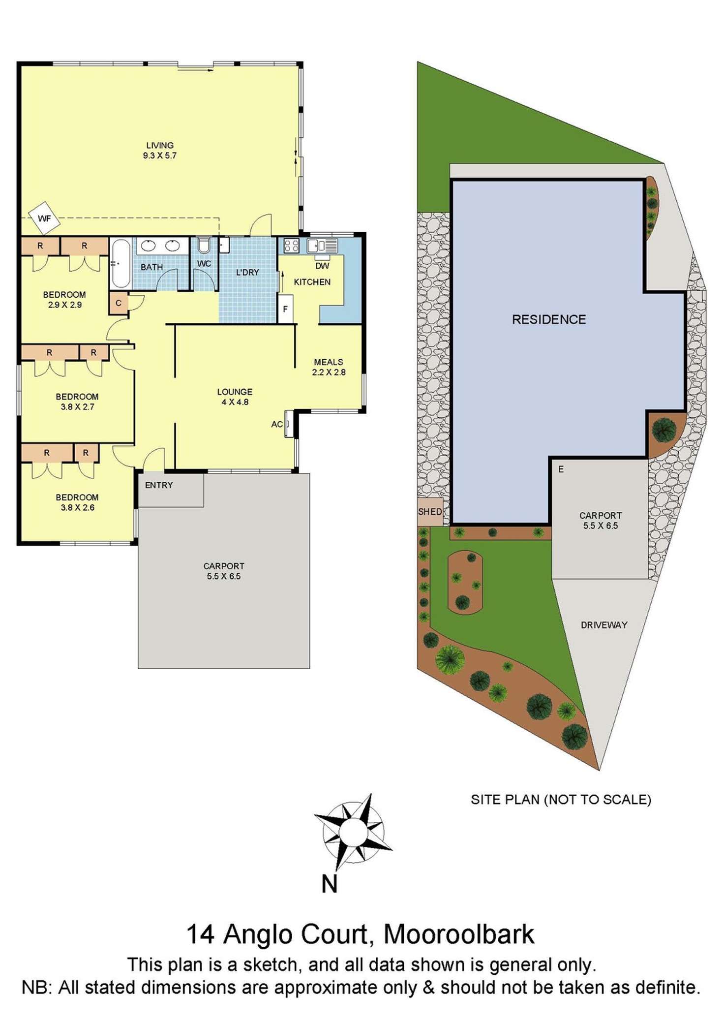 Floorplan of Homely house listing, 14 Anglo Court, Mooroolbark VIC 3138