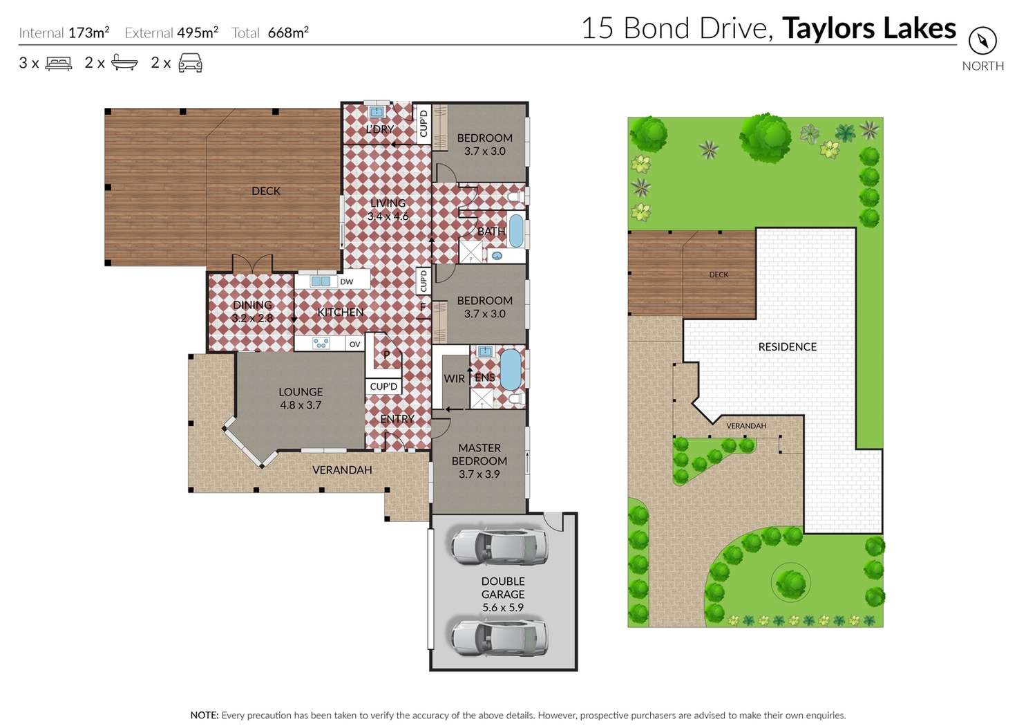 Floorplan of Homely house listing, 15 Bond Drive, Taylors Lakes VIC 3038