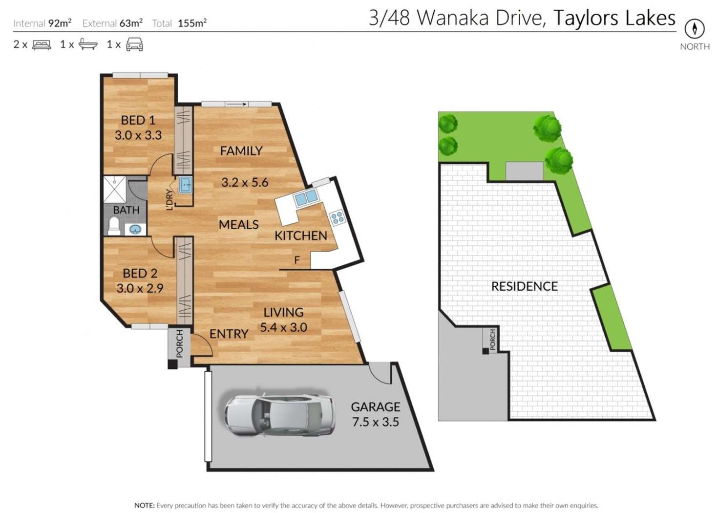 Floorplan of Homely unit listing, 3/48 Wanaka Drive, Taylors Lakes VIC 3038