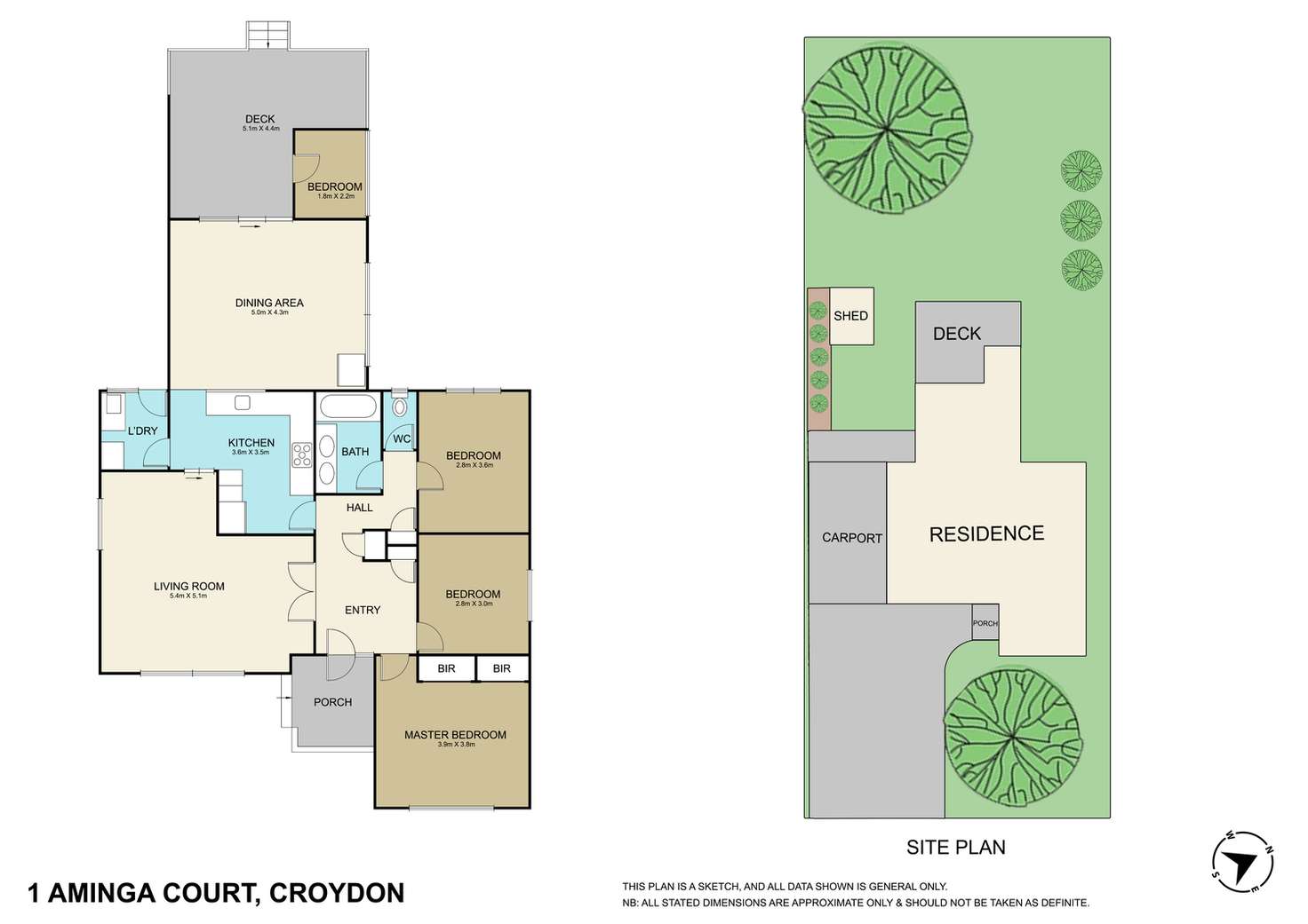 Floorplan of Homely house listing, 1 Aminga Court, Croydon VIC 3136