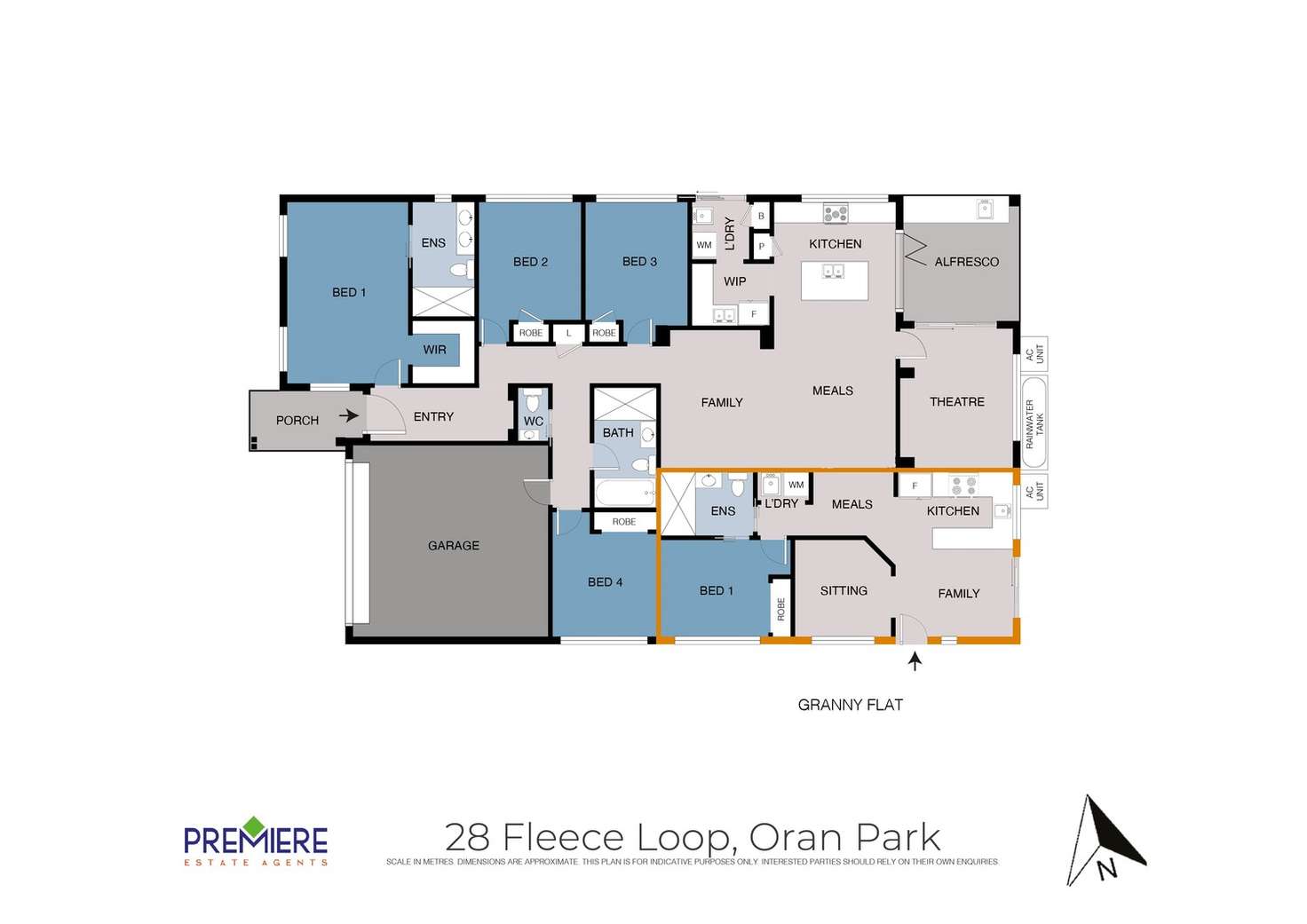 Floorplan of Homely house listing, 28A & 28B Fleece Loop, Oran Park NSW 2570