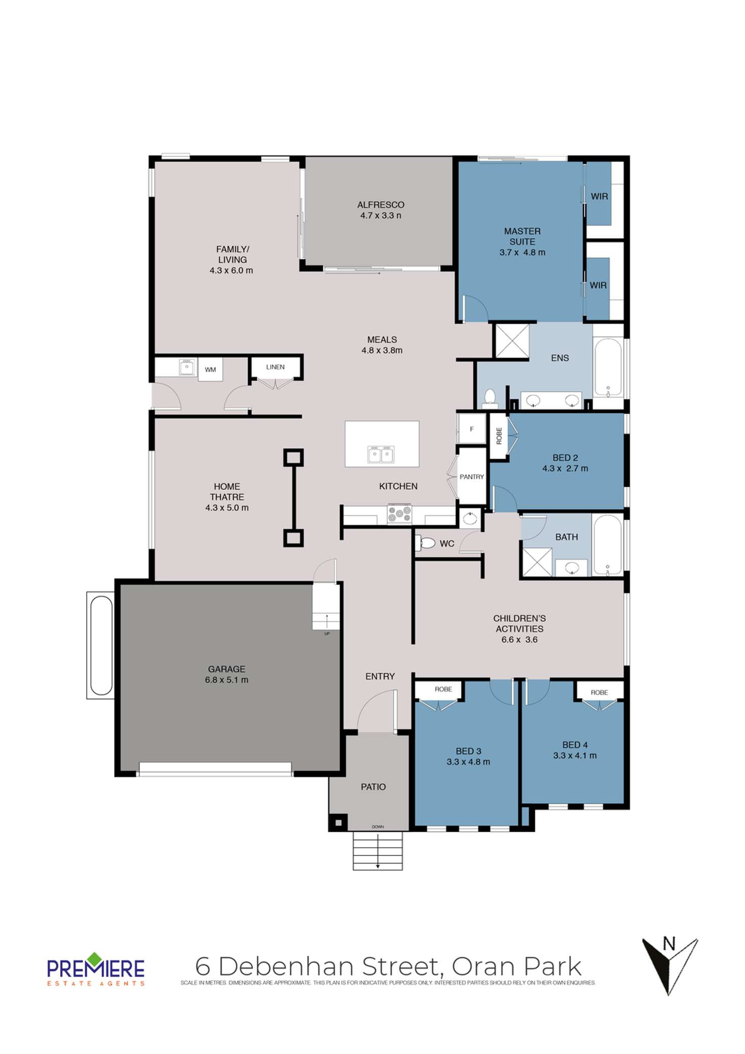 Floorplan of Homely house listing, 6 Debenham Street, Oran Park NSW 2570