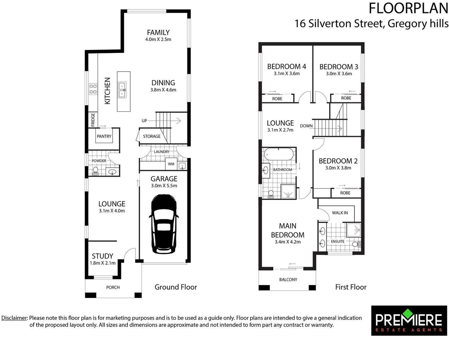 Floorplan of Homely house listing, 16B Silverton Street, Gregory Hills NSW 2557