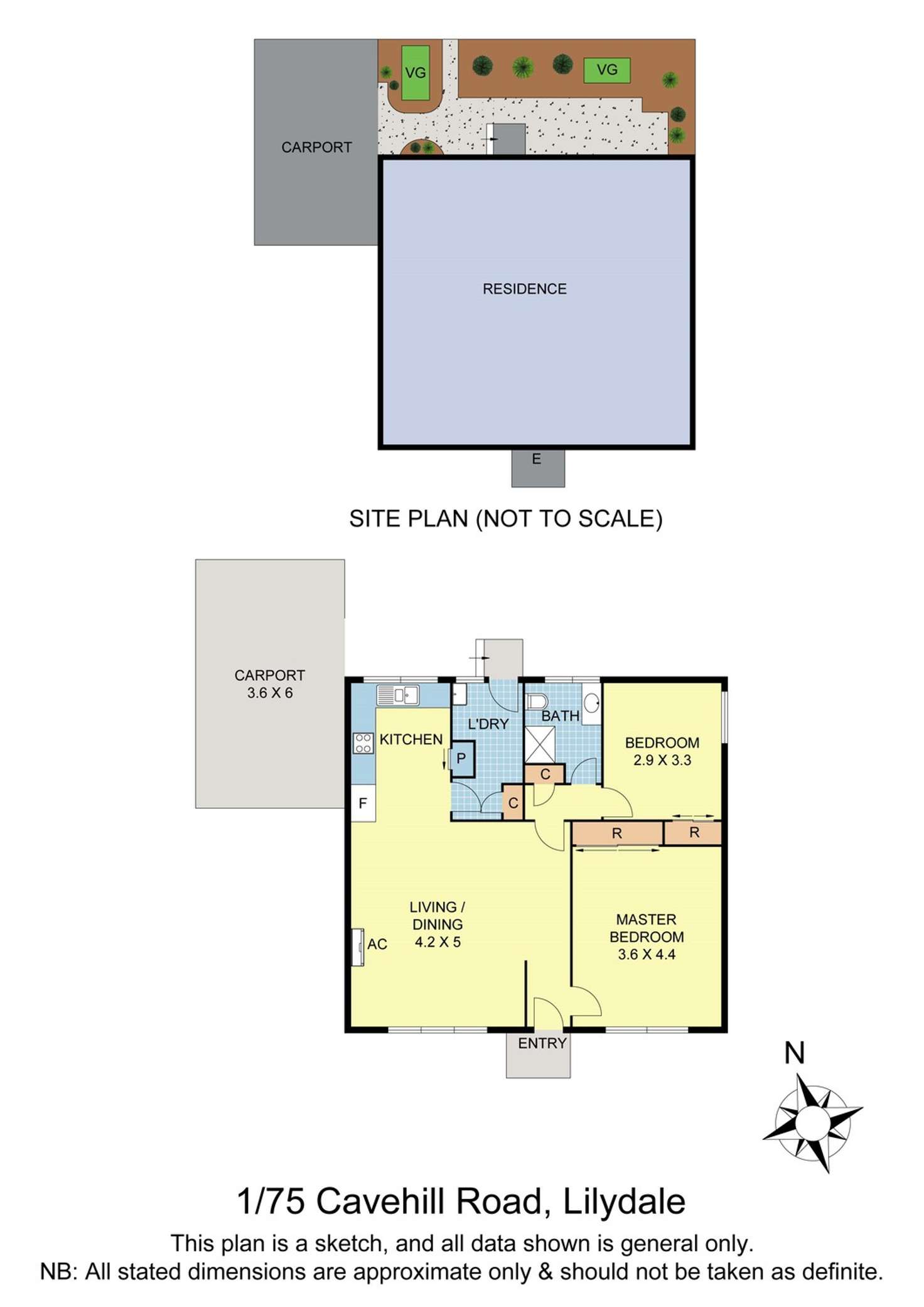 Floorplan of Homely unit listing, 1/75 Cave Hill Road, Lilydale VIC 3140