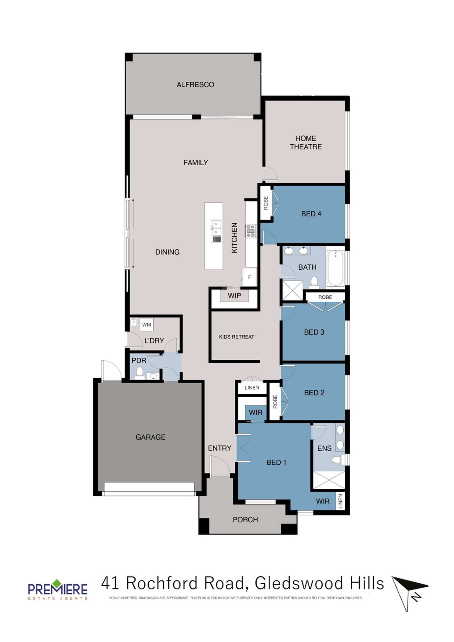 Floorplan of Homely house listing, 41 Rochford Road, Gledswood Hills NSW 2557