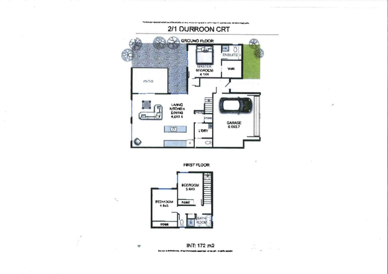 Floorplan of Homely semiDetached listing, 2/1 Durroon Court, Ocean Shores NSW 2483