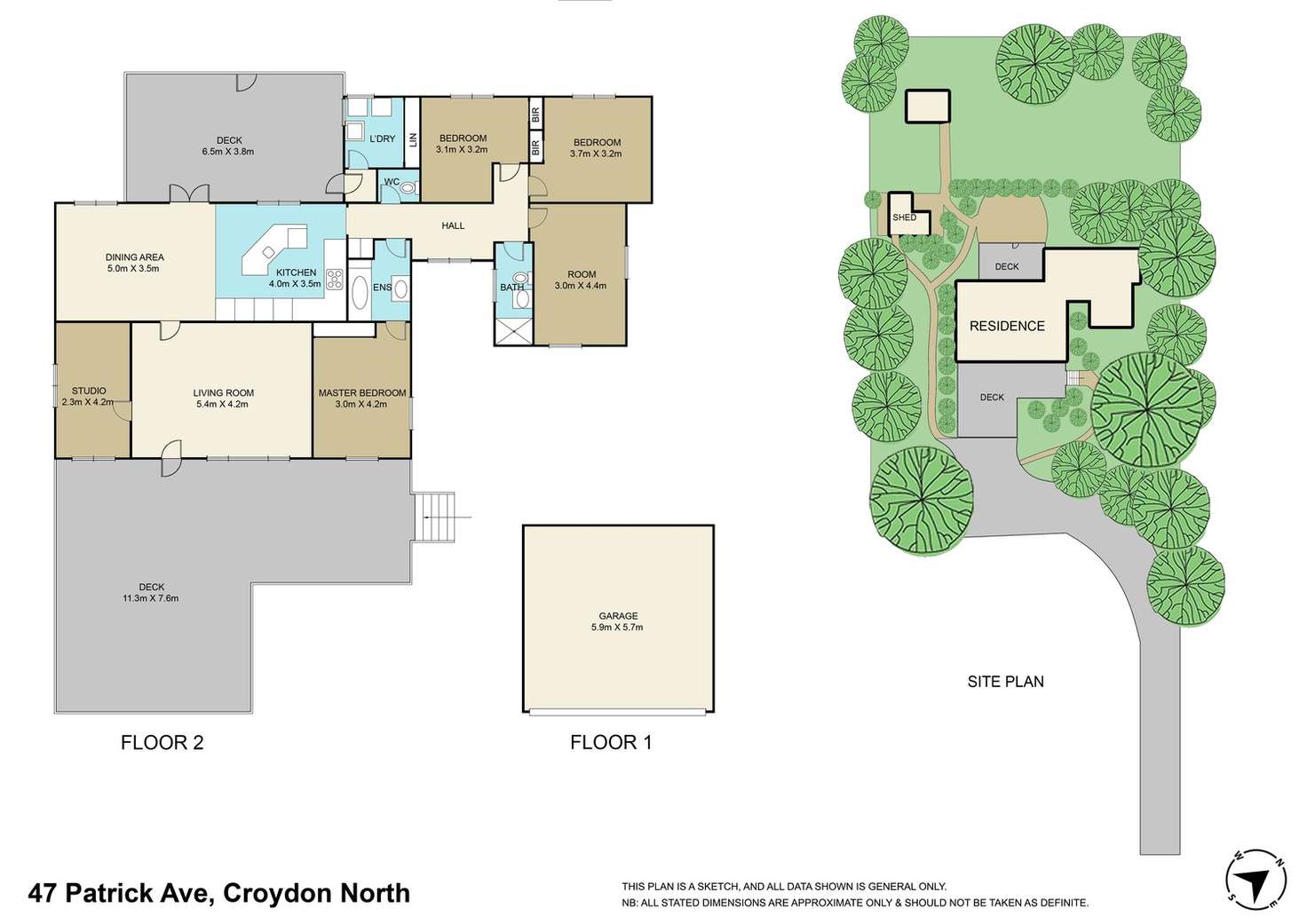 Floorplan of Homely house listing, 47 Patrick Avenue, Croydon North VIC 3136