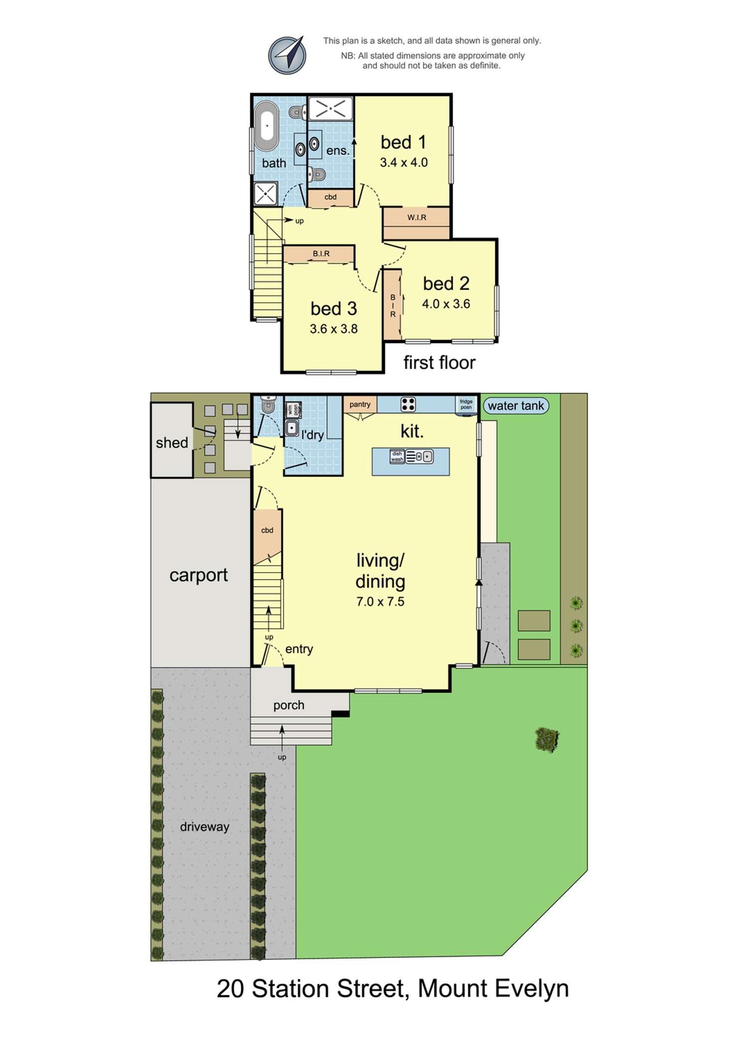 Floorplan of Homely house listing, 20 Station Street, Mount Evelyn VIC 3796