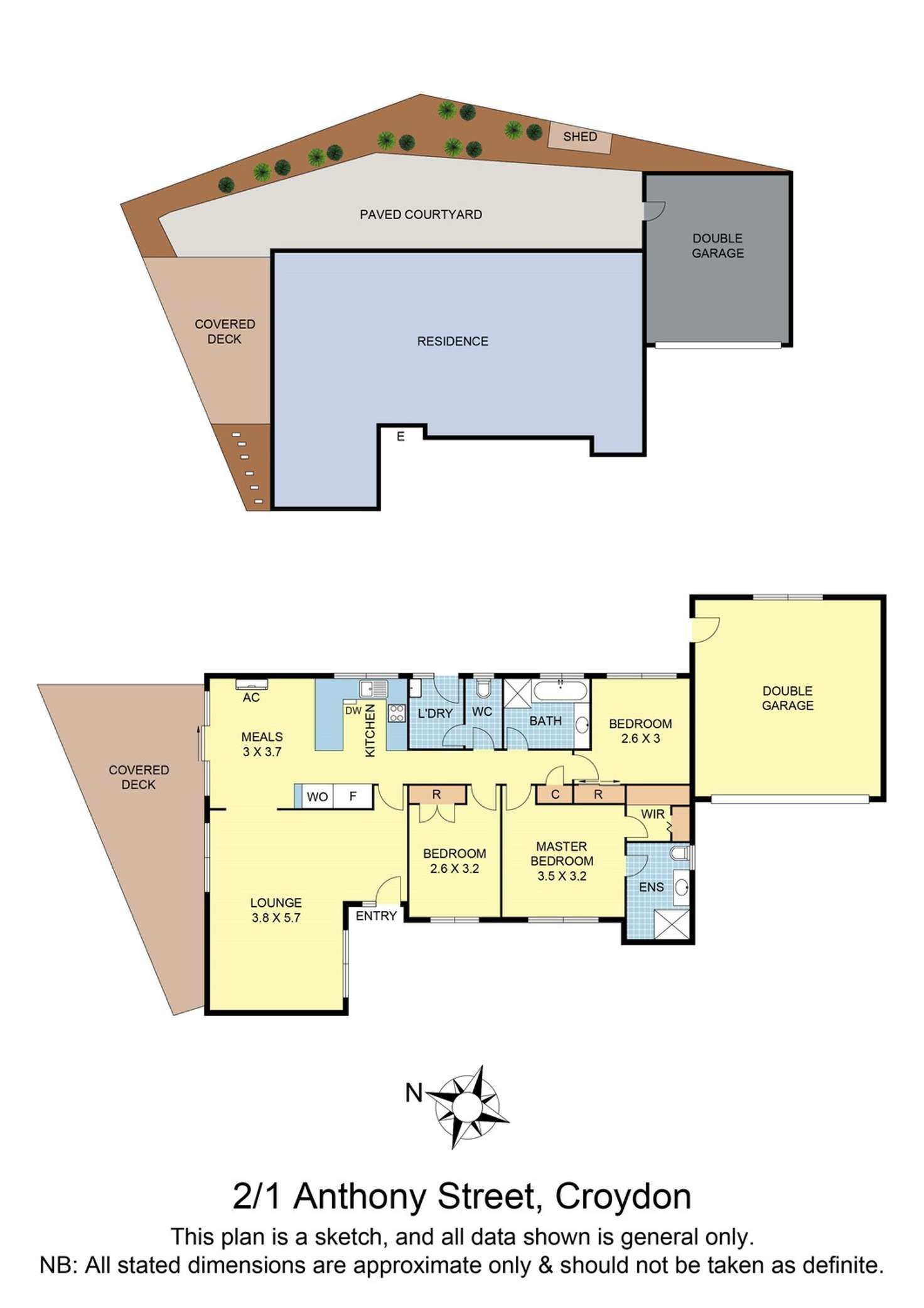 Floorplan of Homely house listing, 2/1 Anthony Street, Croydon VIC 3136