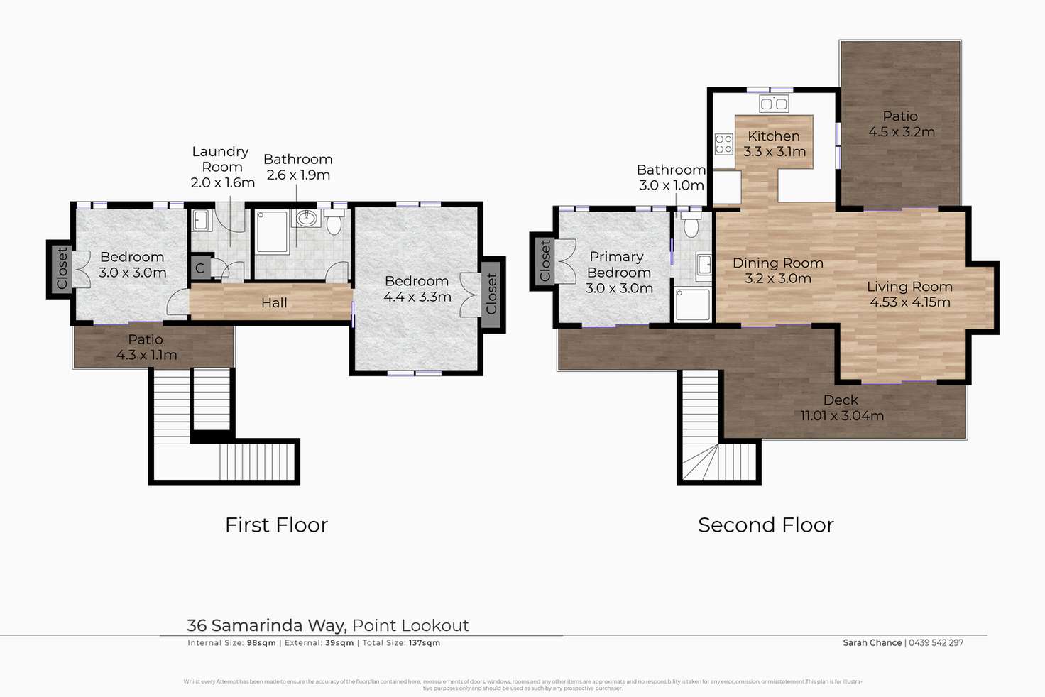 Floorplan of Homely house listing, 36 Samarinda Way, Point Lookout QLD 4183