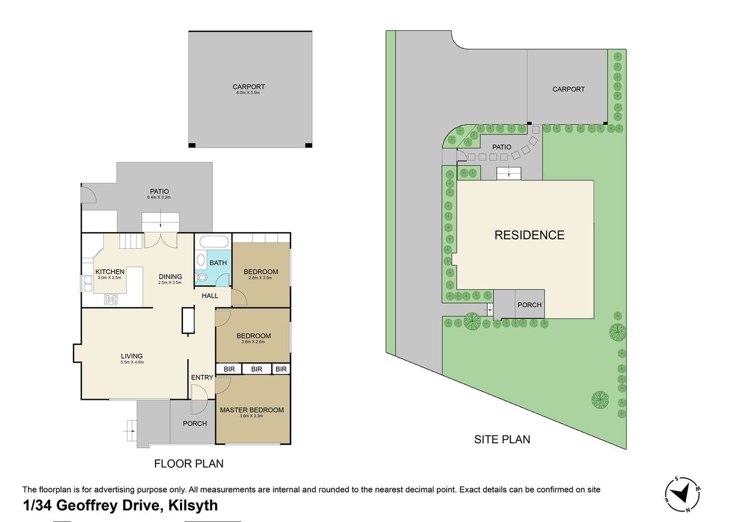 Floorplan of Homely house listing, 1/34 Geoffrey Drive, Kilsyth VIC 3137