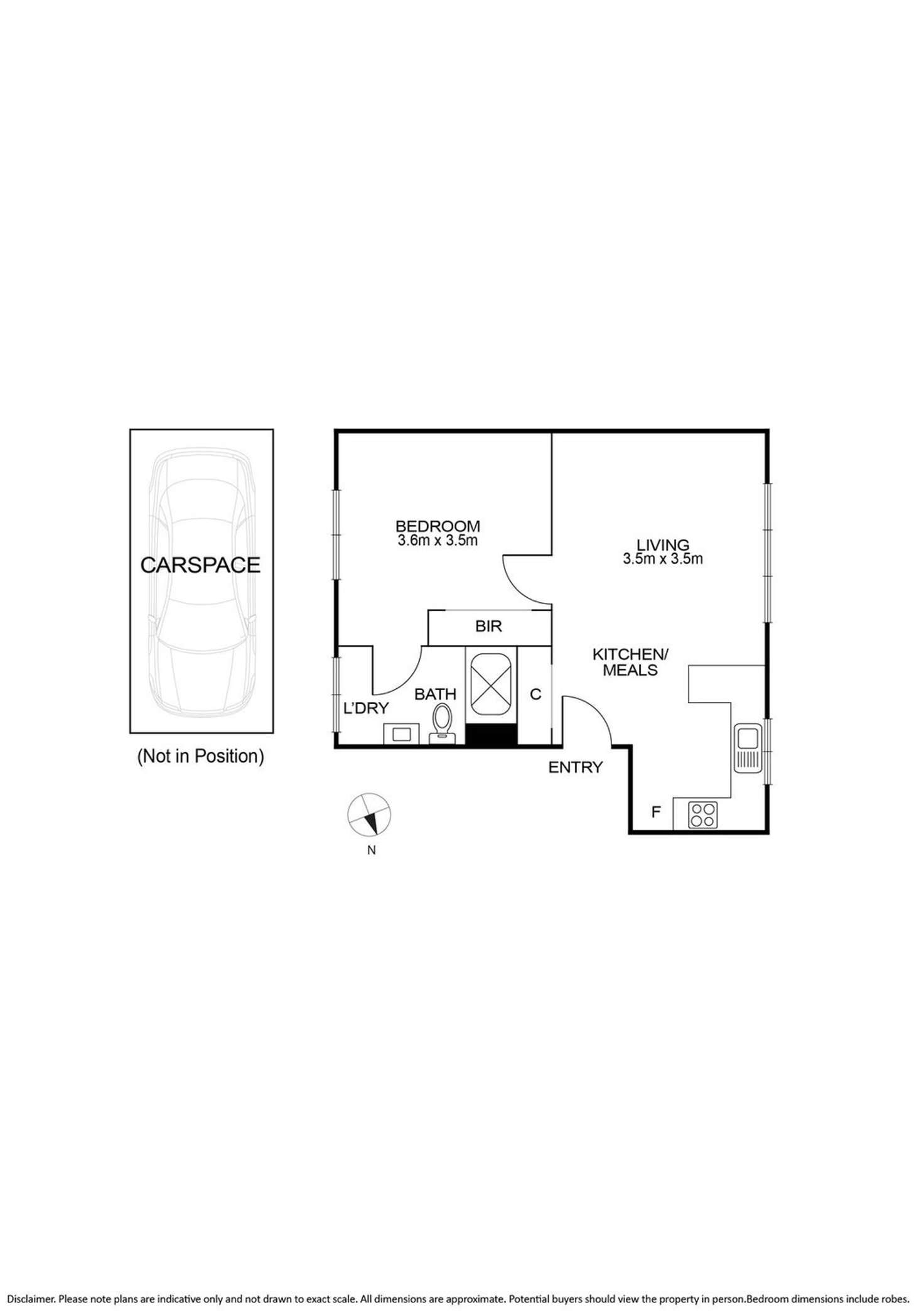 Floorplan of Homely unit listing, 6/380 Albert Street, Brunswick West VIC 3055