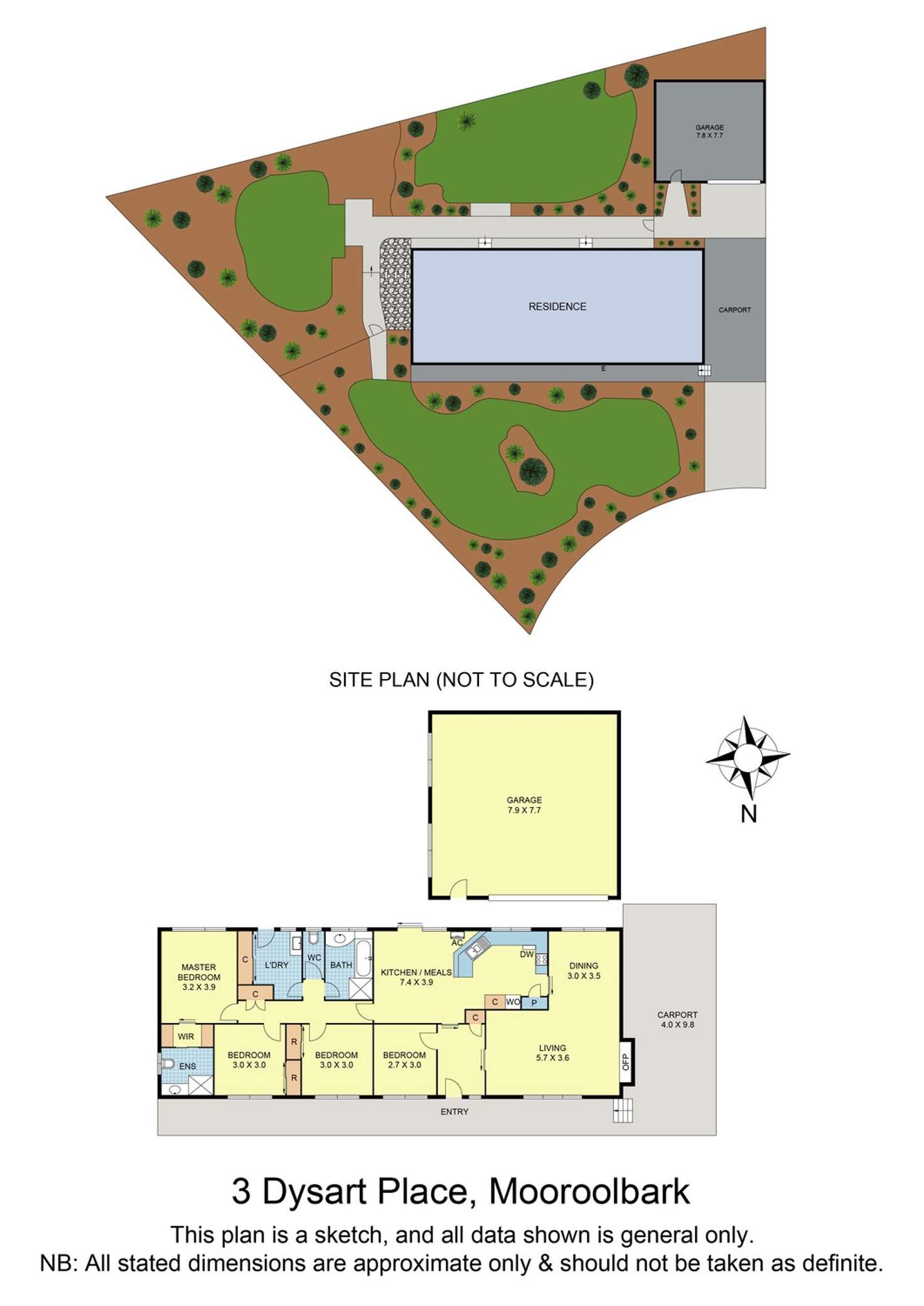 Floorplan of Homely house listing, 3 Dysart Place, Mooroolbark VIC 3138