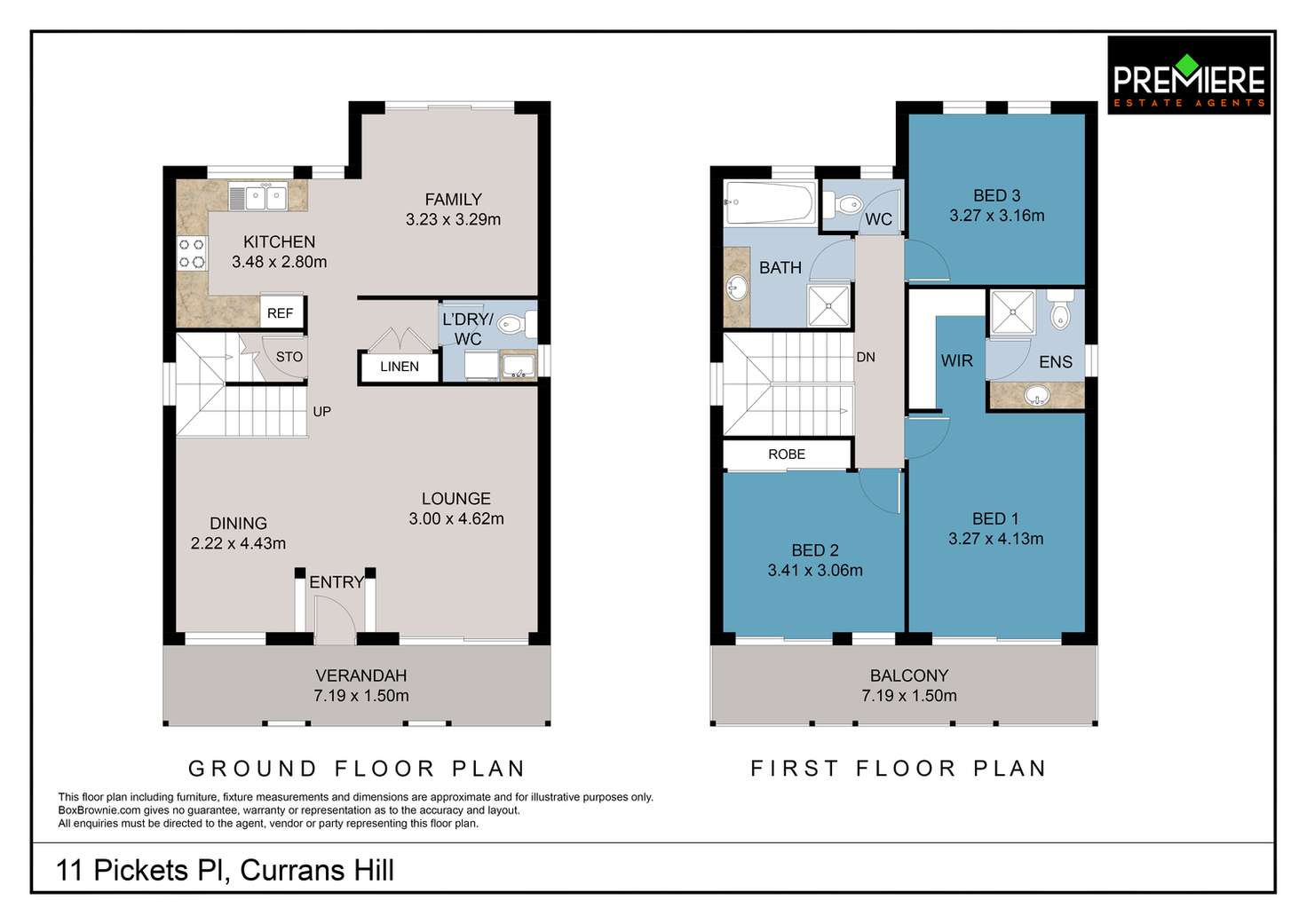 Floorplan of Homely house listing, 11 Pickets Place, Currans Hill NSW 2567