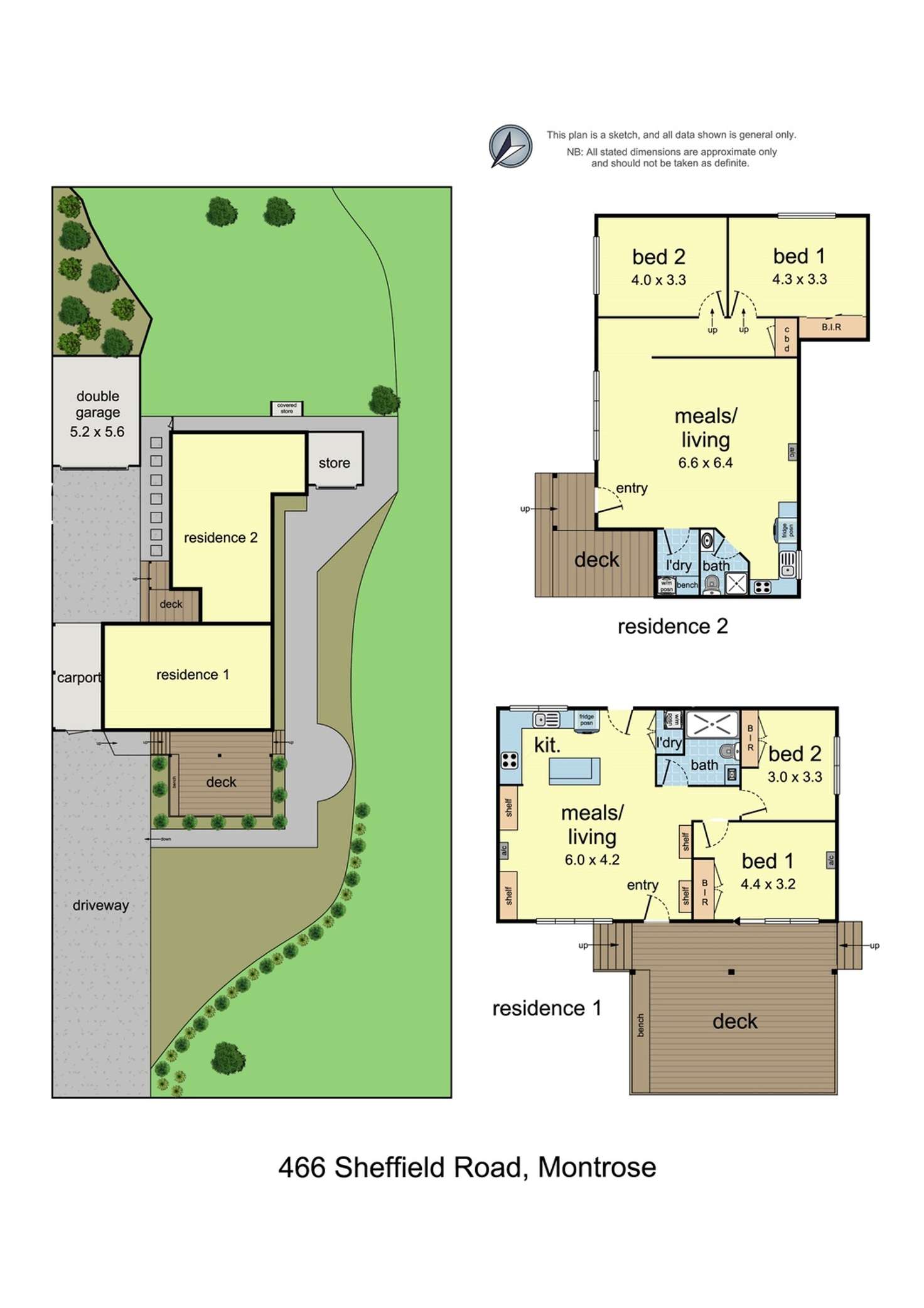 Floorplan of Homely house listing, 466 Sheffield Road, Montrose VIC 3765