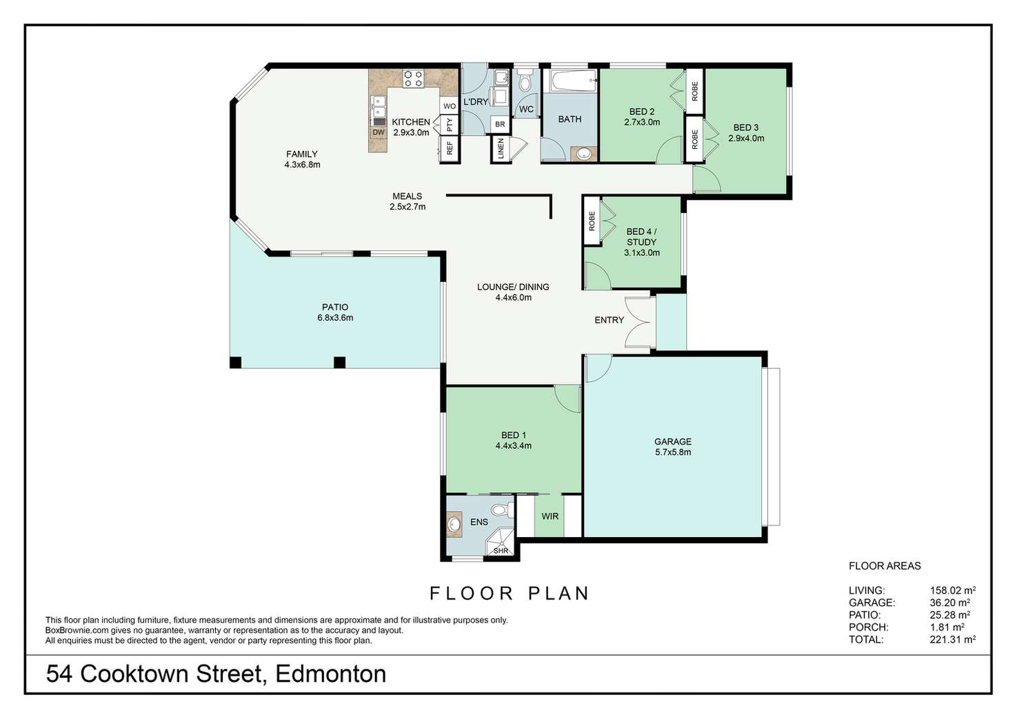 Floorplan of Homely house listing, 54 Cooktown Road, Edmonton QLD 4869