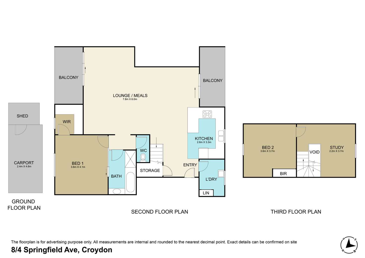 Floorplan of Homely unit listing, 8/4 Springfield Avenue, Croydon VIC 3136