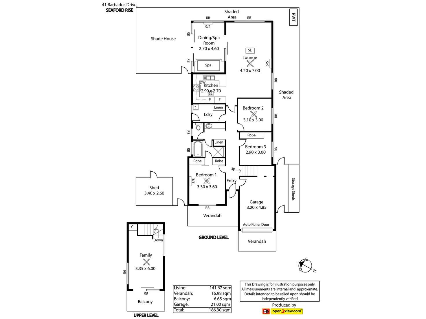 Floorplan of Homely house listing, 41 Barbados Drive, Seaford Rise SA 5169