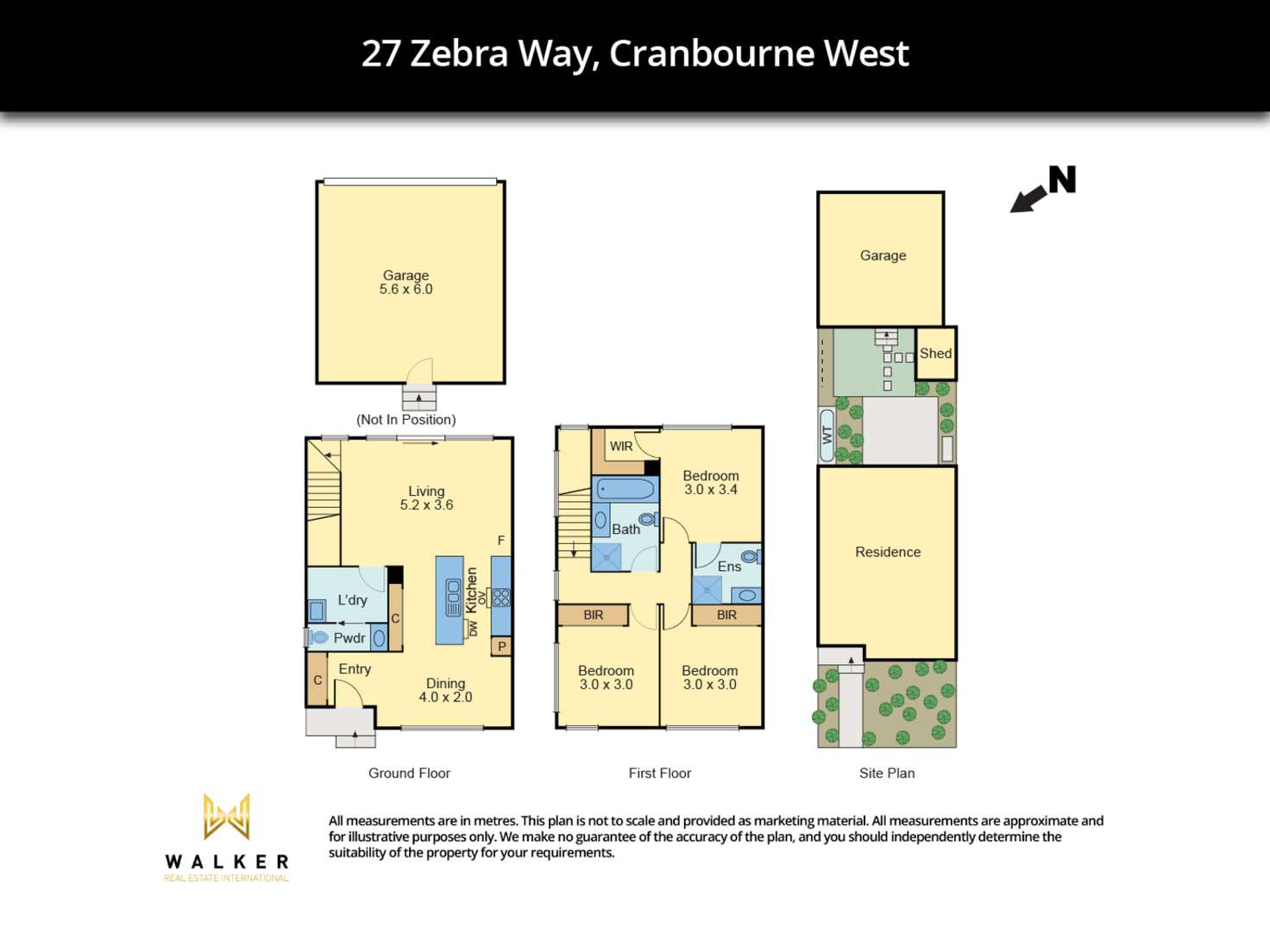 Floorplan of Homely townhouse listing, 27 Zebra Way, Cranbourne West VIC 3977