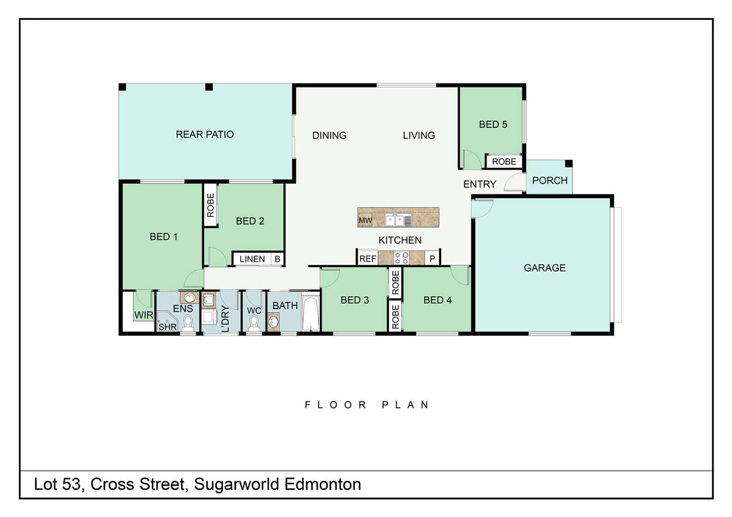 Floorplan of Homely house listing, 5 Cross Street, Edmonton QLD 4869