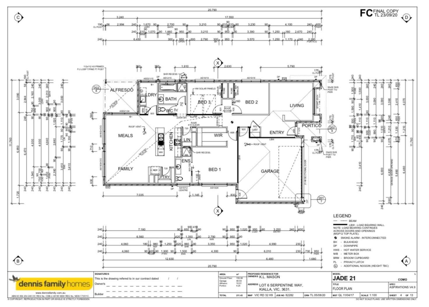 Floorplan of Homely house listing, 15 Serpentine Way, Kialla VIC 3631
