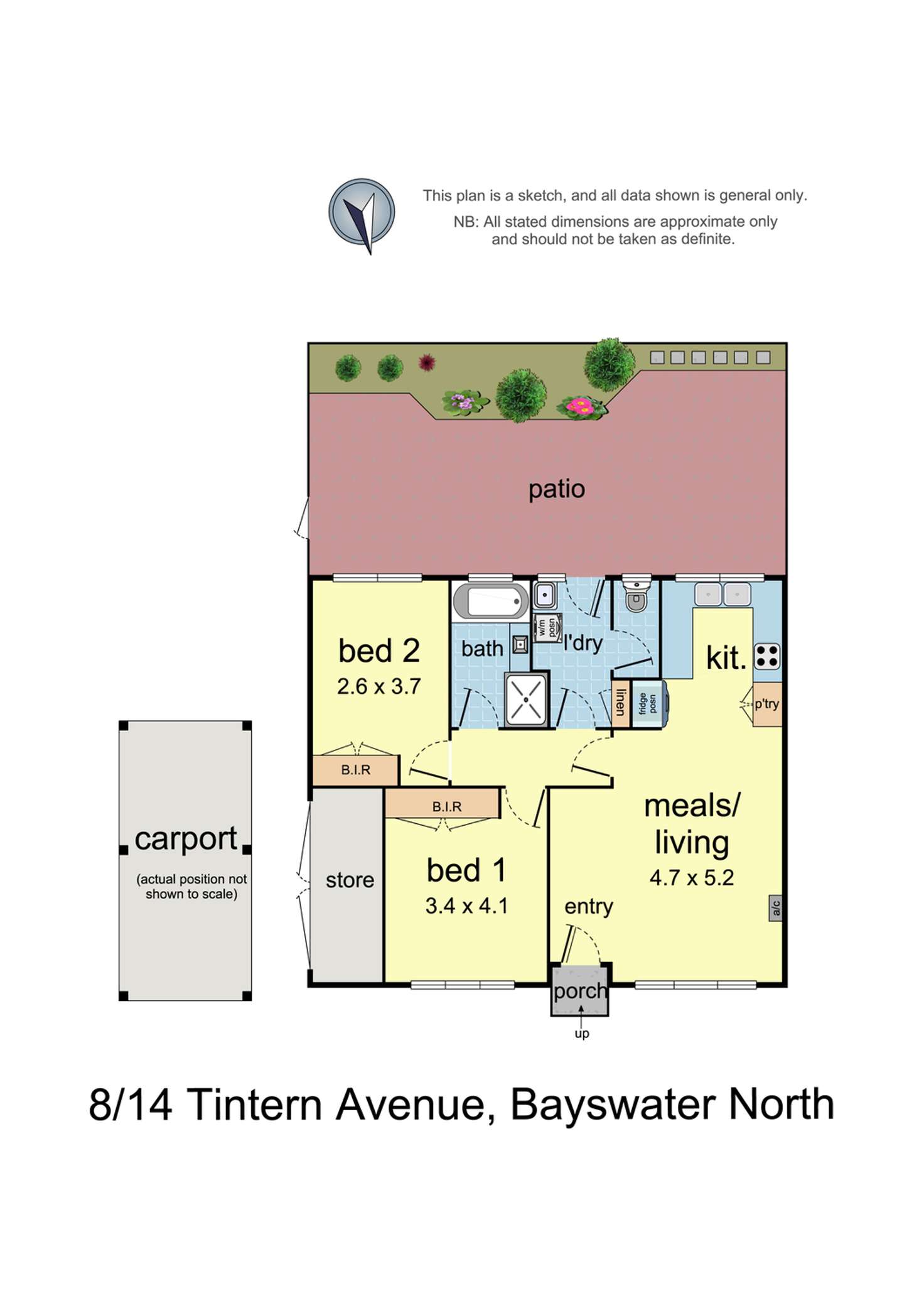 Floorplan of Homely unit listing, 8/14 Tintern Avenue, Bayswater North VIC 3153