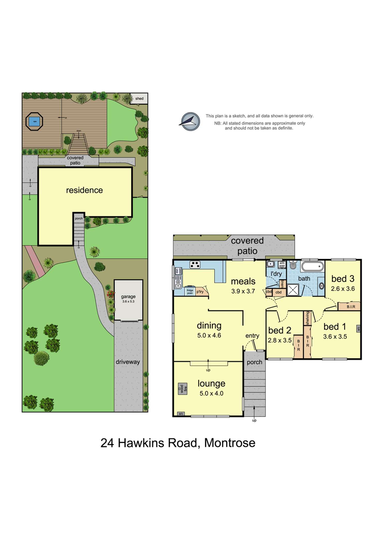 Floorplan of Homely house listing, 24 Hawkins Road, Montrose VIC 3765