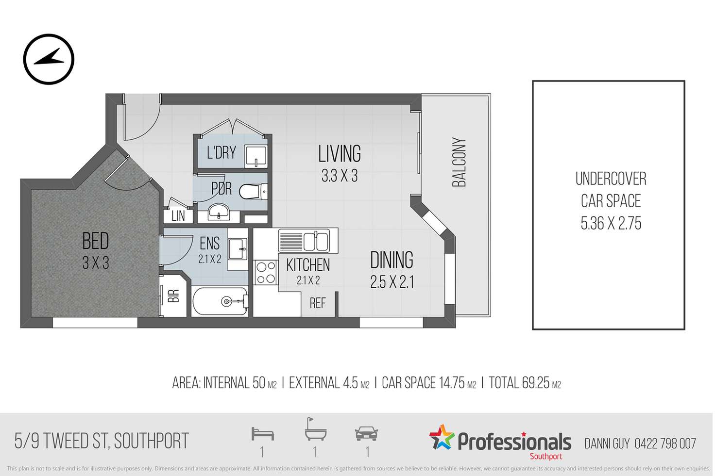 Floorplan of Homely unit listing, 5/9 Tweed Street, Southport QLD 4215