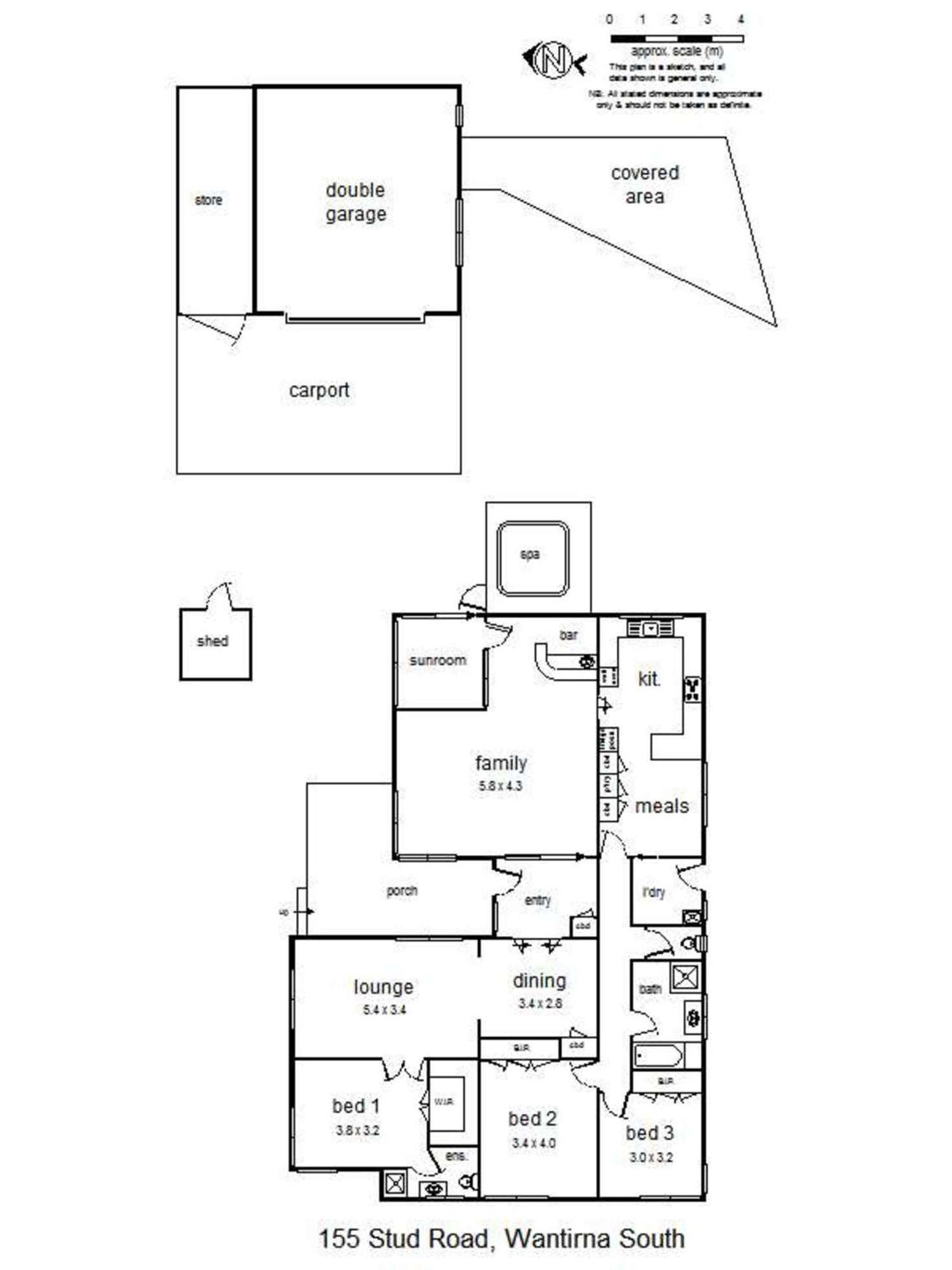 Floorplan of Homely house listing, 155 Stud Road, Wantirna South VIC 3152