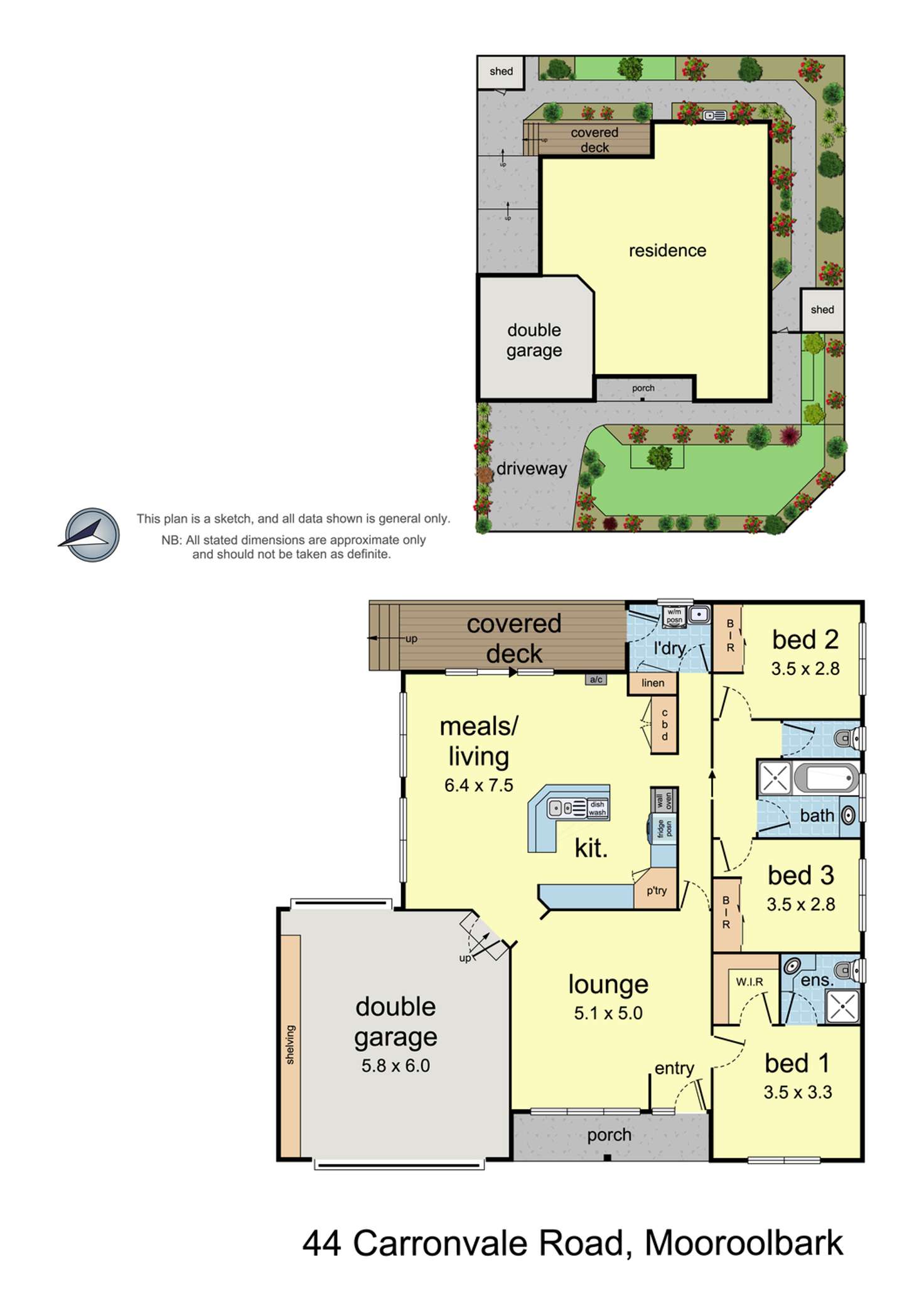 Floorplan of Homely house listing, 44 Carronvale Road, Mooroolbark VIC 3138